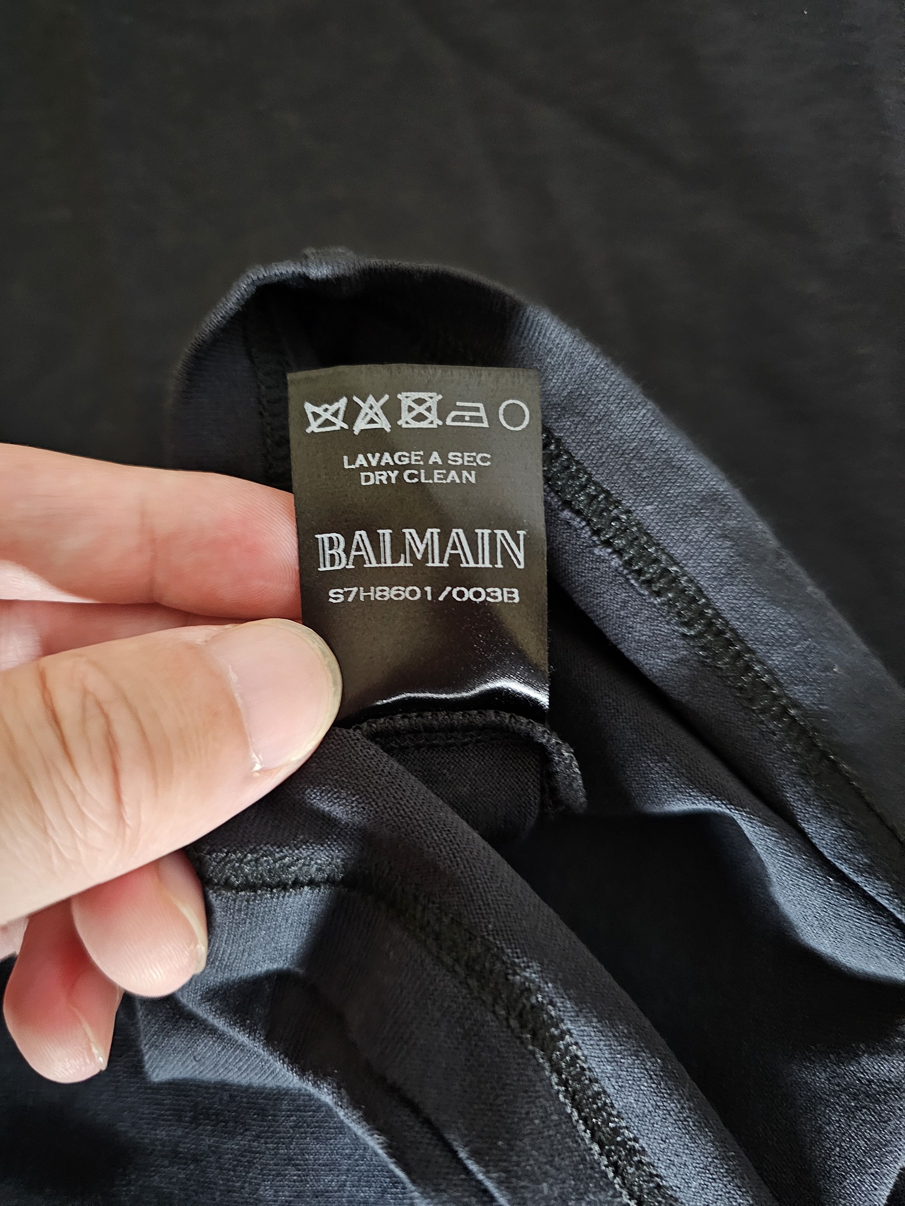 Balmain Balmain Men's Embroidered T-Shirt Size XS Size US XS / EU 42 / 0 - 6 Thumbnail
