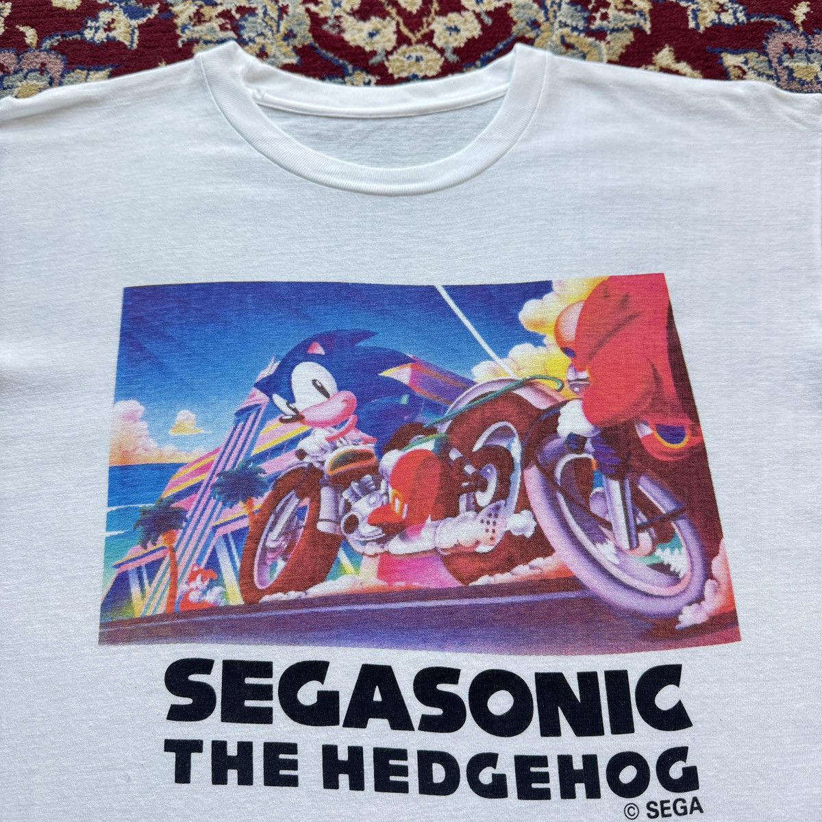 Playstation Vintage 90s Sega Sonic the Hedgehog video game promo tee Size US M / EU 48-50 / 2 - 1 Thumbnail