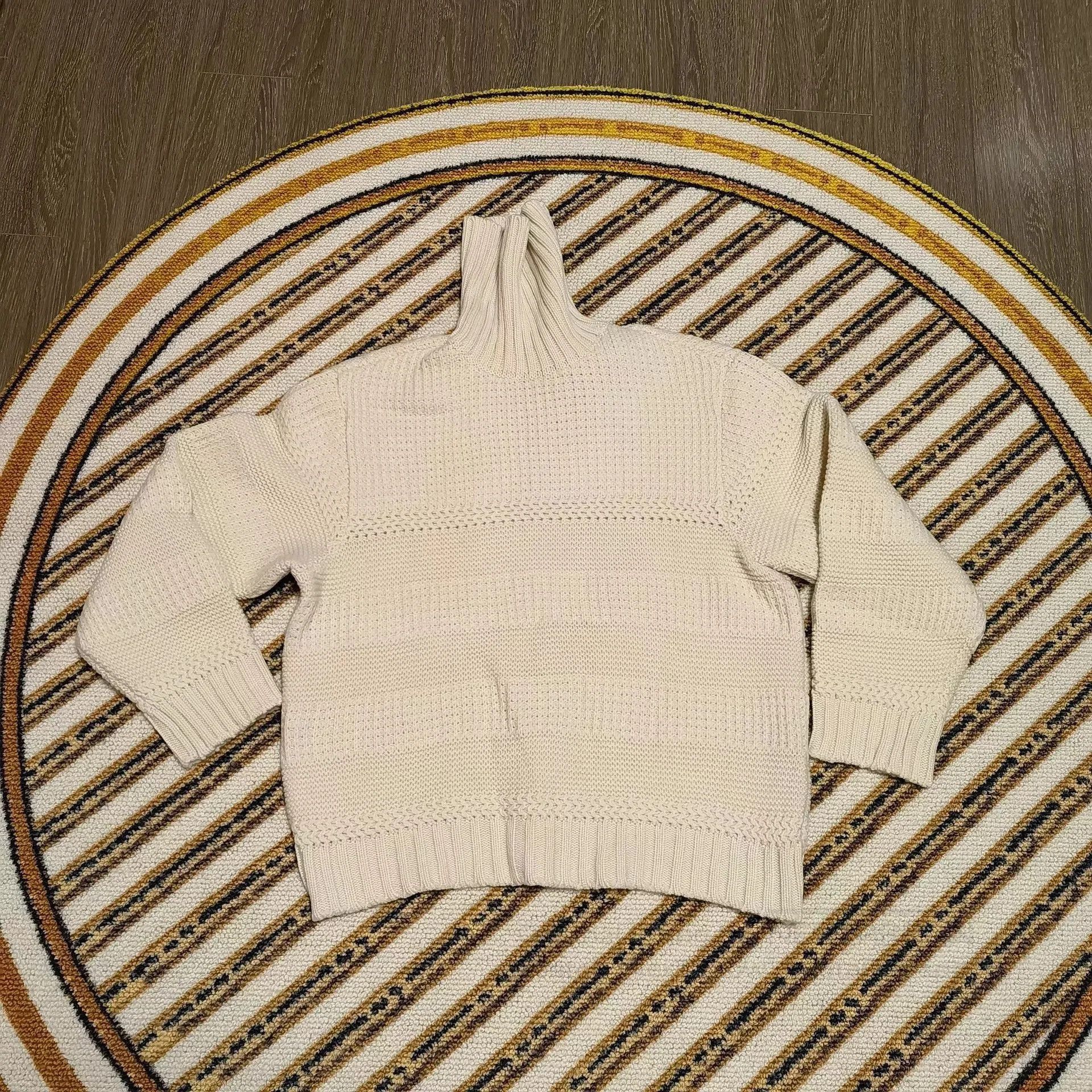 Undercover Beige Turtleneck Knit Sweater - XL. Size US XL / EU 56 / 4 - 1 Thumbnail