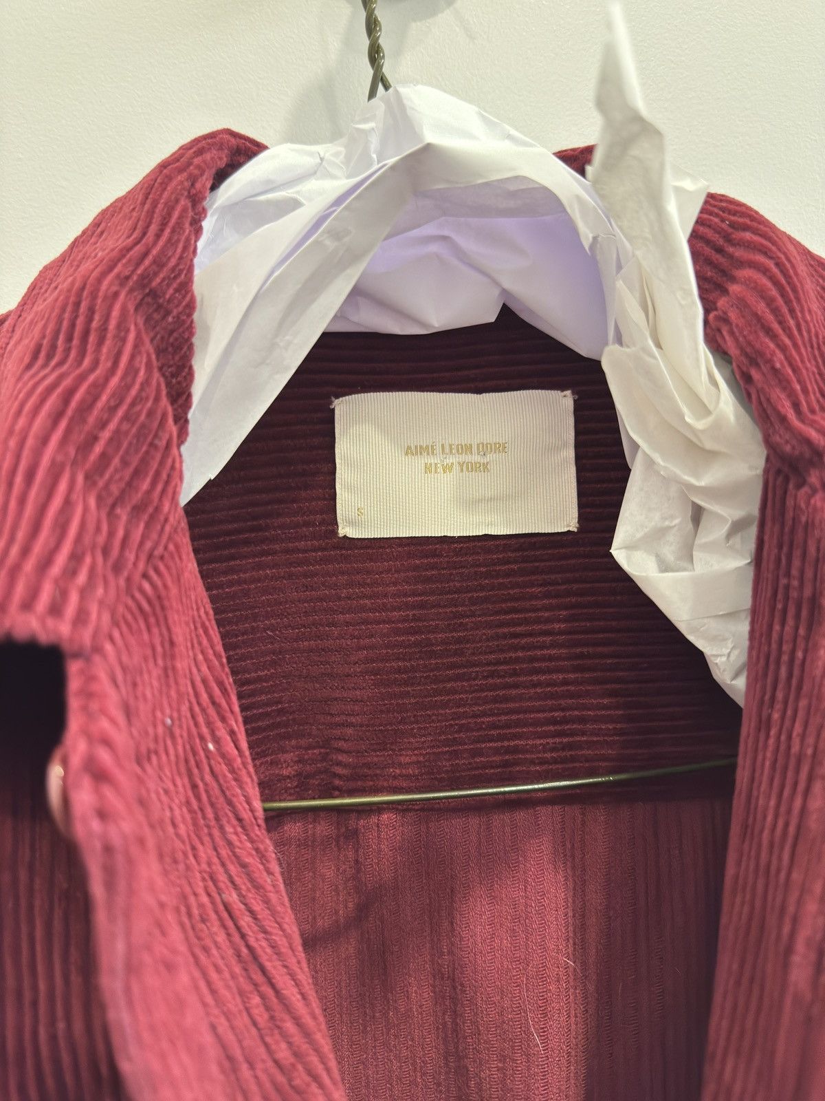 Aime Leon Dore Aime Leon Dore FW20 Red Corduroy CPO Shirt Jacket Small S Size US S / EU 44-46 / 1 - 8 Thumbnail