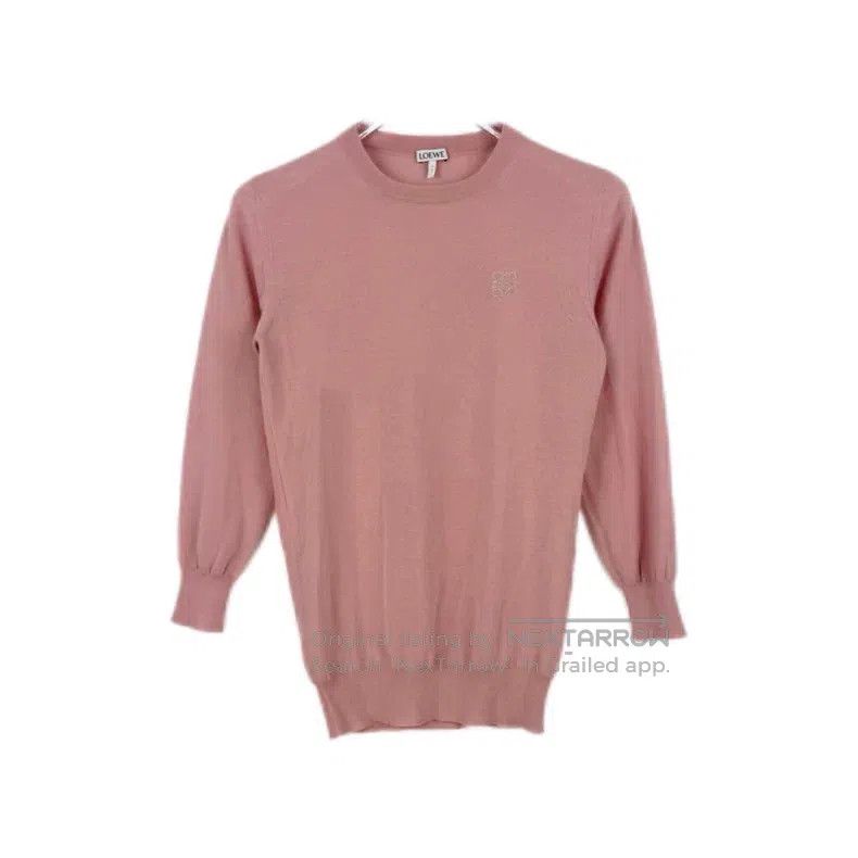 Loewe Loewe Pink embroidered logo cashmere sweater Size XS / US 0-2 / IT 36-38 - 1 Thumbnail