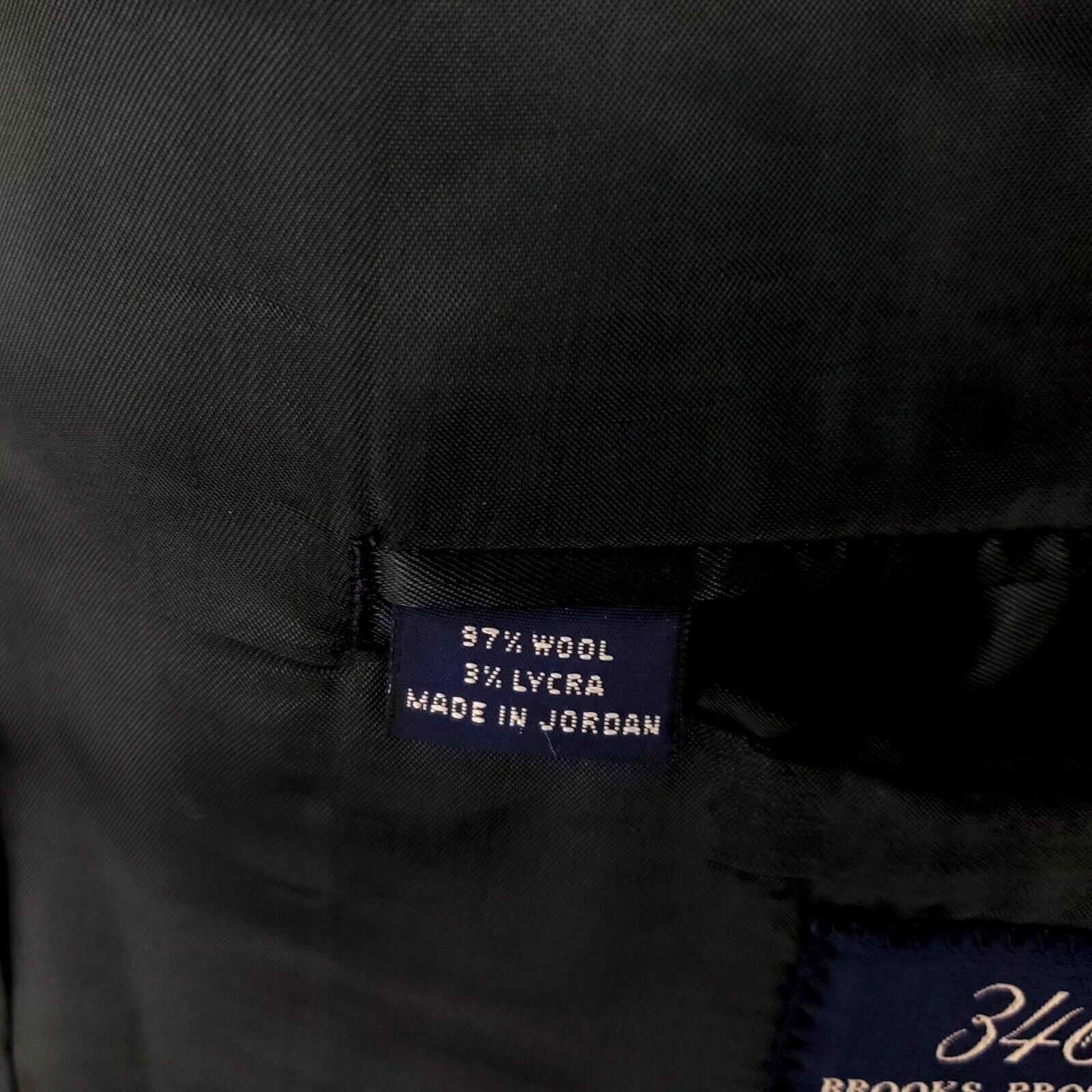Brooks Brothers DAMAGED 346 Brooks Brothers Stretch Wool 2 Button Blazer 44L Size 44L - 9 Thumbnail