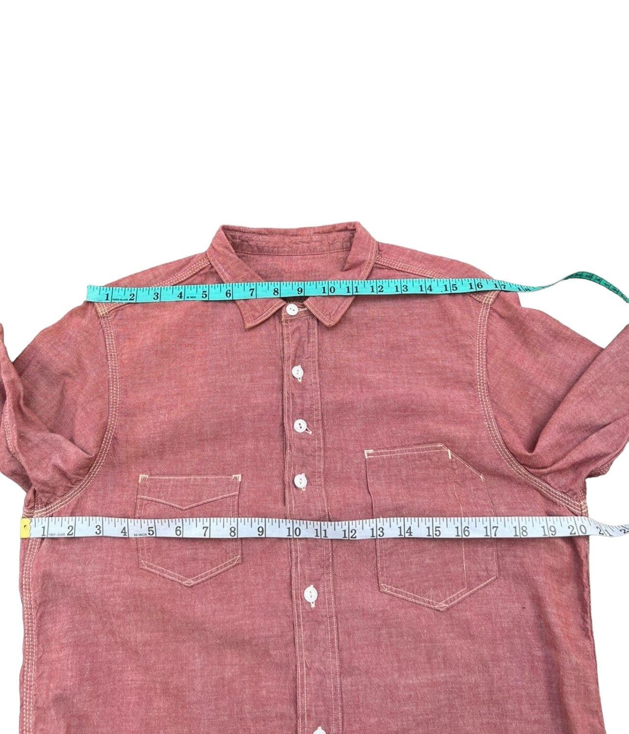 Sunny Sports Sunny Sports Japan Red Chambray Work Shirt Size US M / EU 48-50 / 2 - 3 Thumbnail