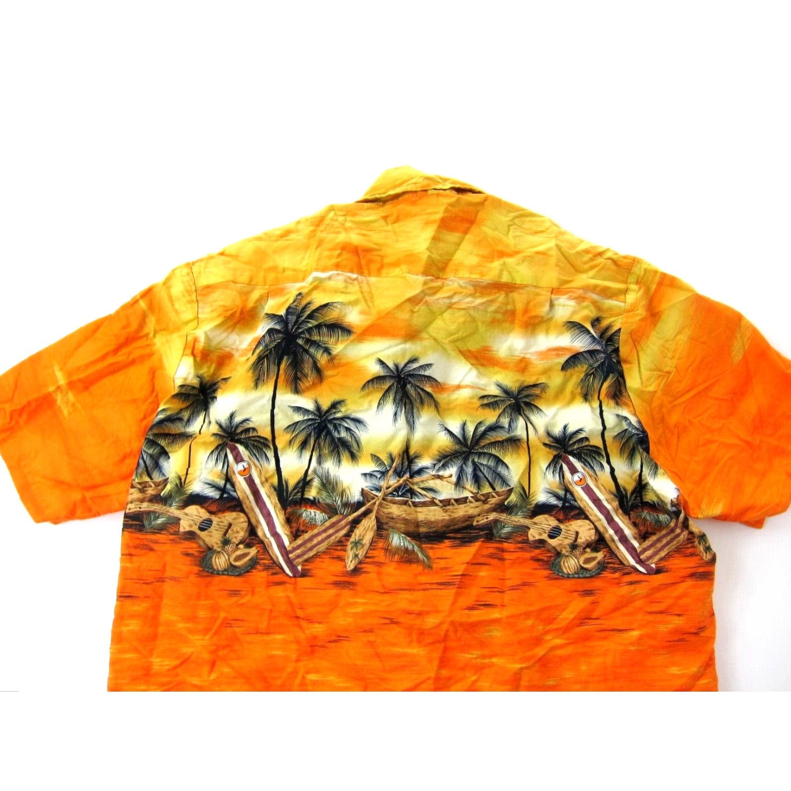 Vintage VINTAGE Hawaiian Reserve Collection Orange Surf Floral Short Sleeve Shirt Men XL Size US XL / EU 56 / 4 - 5 Thumbnail