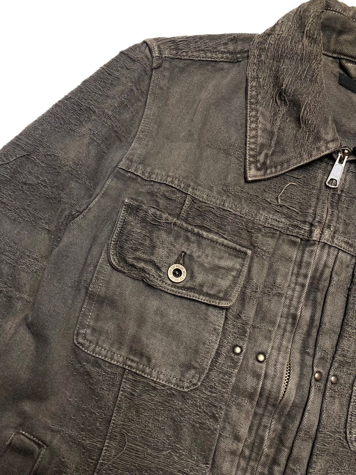 If Six Was Nine 2000s L7 Real Hip - Distressed Root Denim Jacket Size US L / EU 52-54 / 3 - 5 Thumbnail