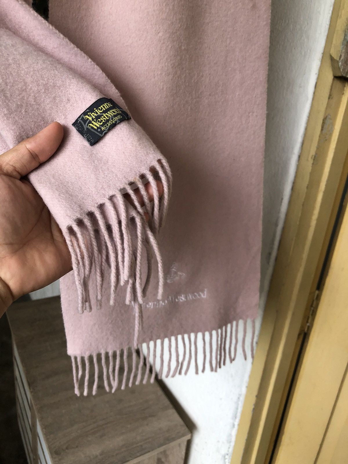 Vivienne Westwood Vivienne Westwood Embroidery Logo Wool Scarf Size ONE SIZE - 8 Thumbnail