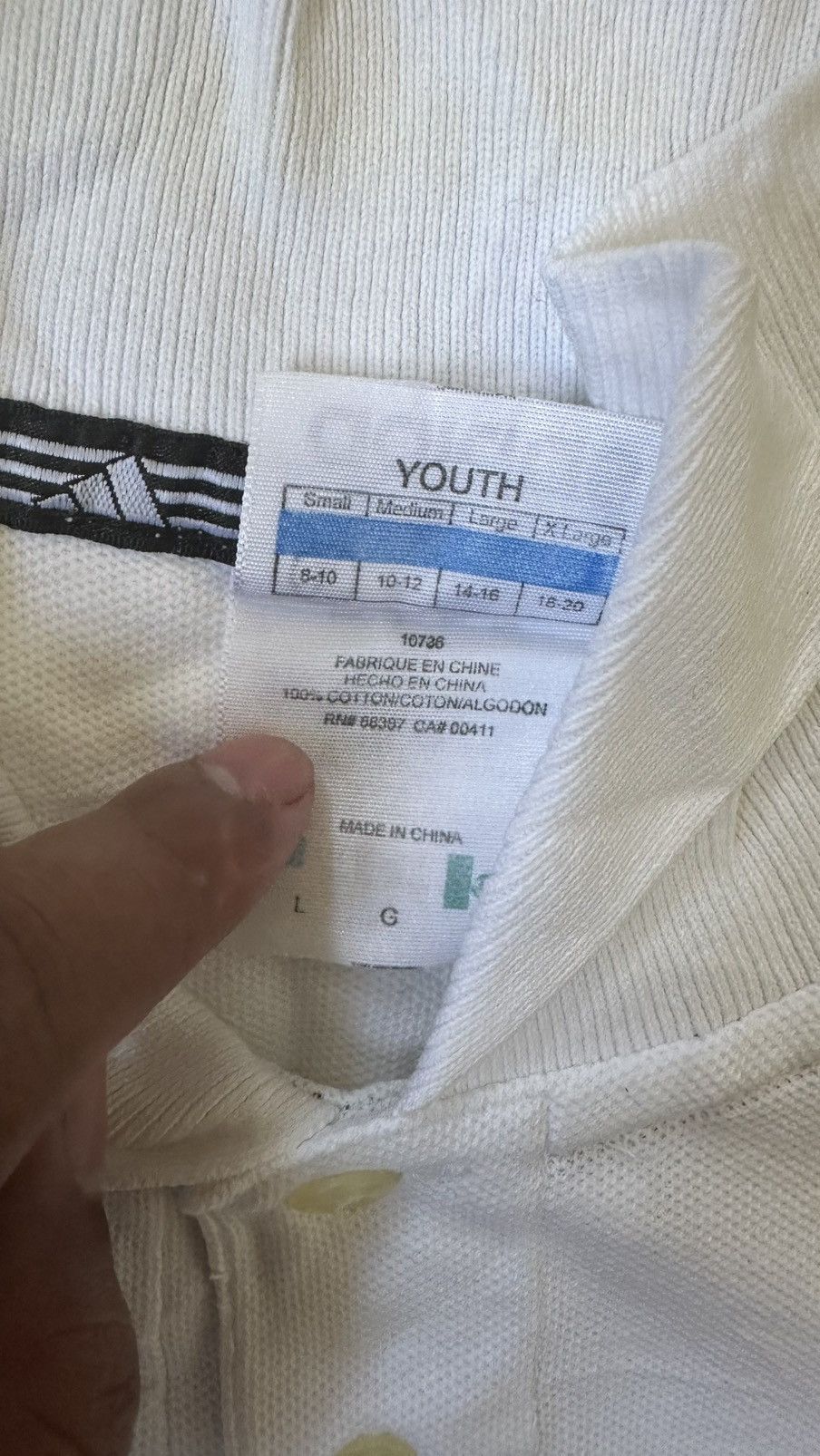Adidas VINTAGE ADIDAS POLO TEE Size US L / EU 52-54 / 3 - 8 Thumbnail
