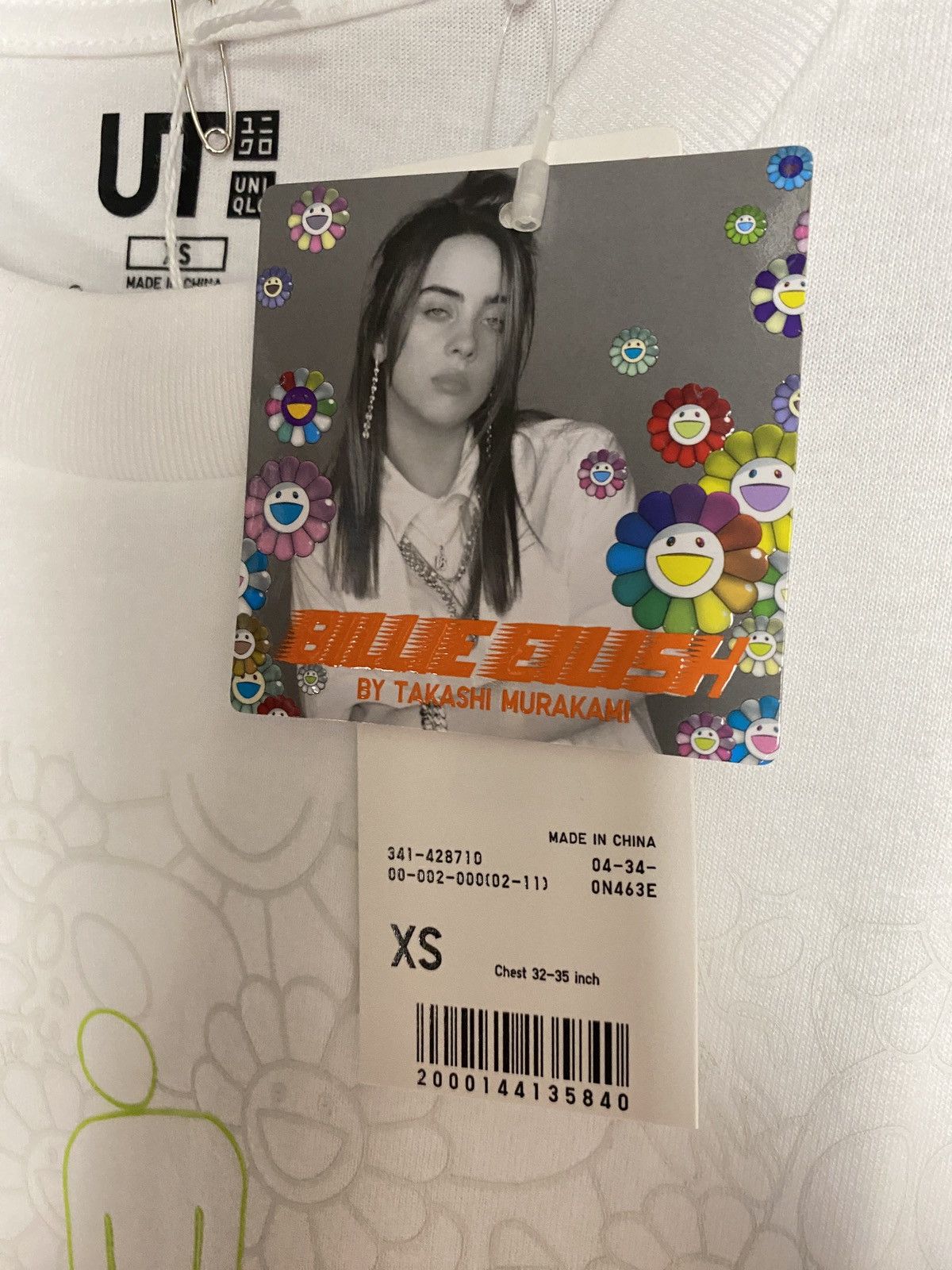 Billie Eilish × Takashi Murakami Takashi Murakami Billie Eilish White Tshirt Size US XS / EU 42 / 0 - 4 Thumbnail