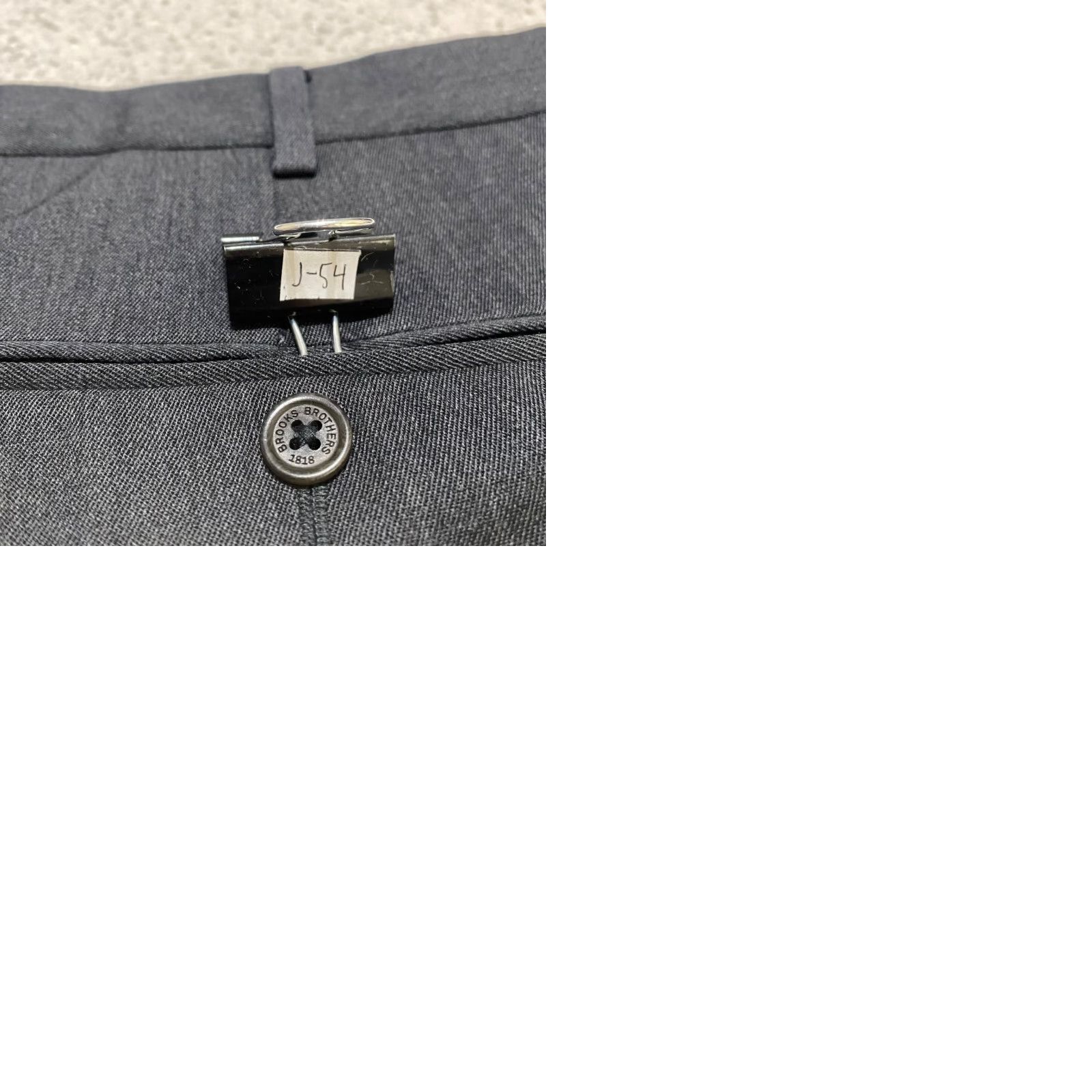 Brooks Brothers Brooks Brothers Dress Pants Gray Madison Relaxed Straight Mens 40x34 Wool Flat Front Regular Straight 31 Inseam Size US 40 / EU 56 - 9 Thumbnail