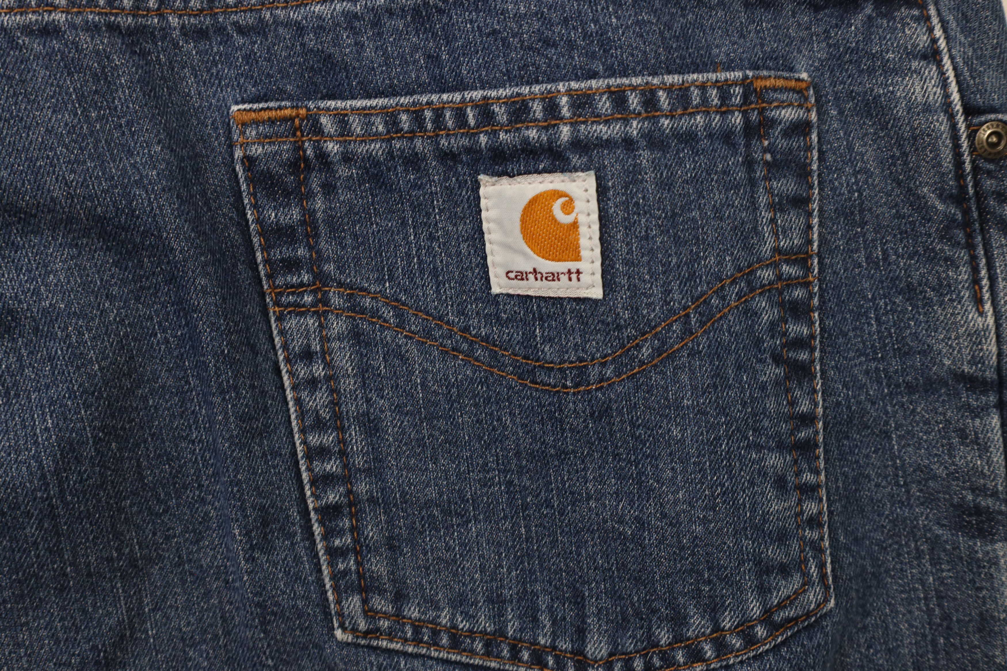 Carhartt × Vintage Vintage Carhartt Relaxed Flannel Lined Wide Leg Denim Jeans Size 38" / US 16 / IT 52 - 12 Thumbnail