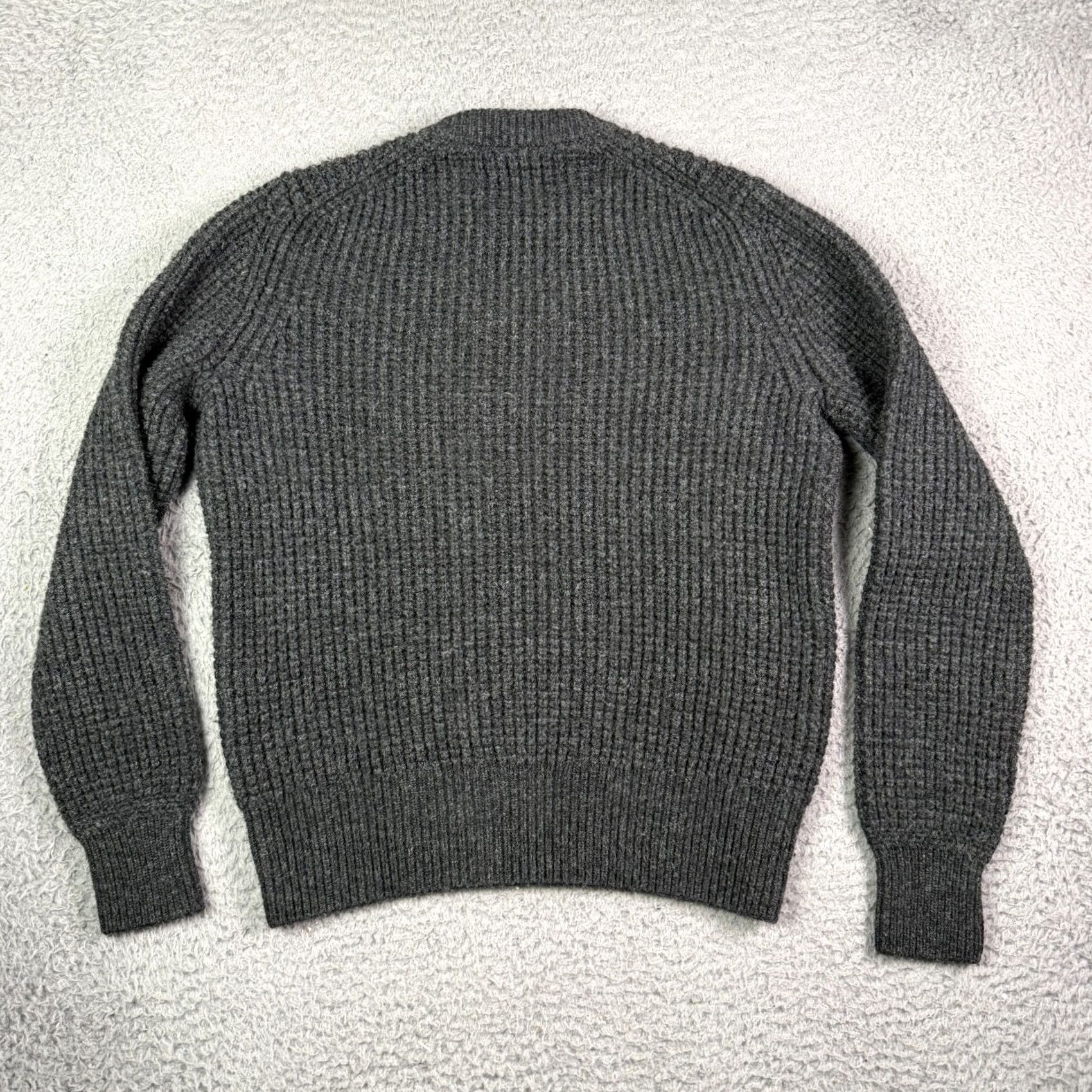 Buck Mason Buck Mason Mens Small Gray Herdsman Crew Sweater Merino Wool Cashmere Blend Size US S / EU 44-46 / 1 - 5 Thumbnail