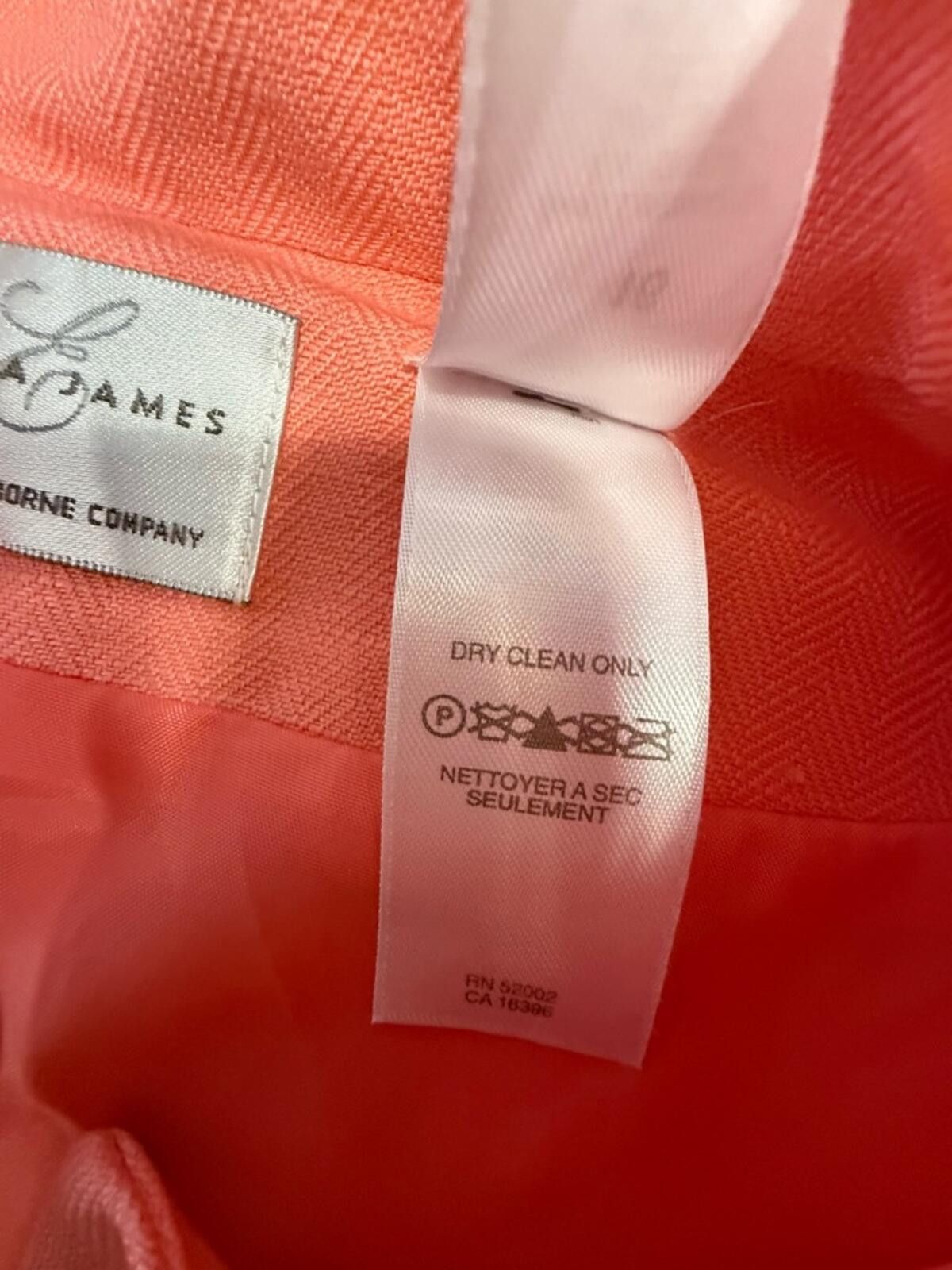 Other Emma James blazer jacket peachy pink lightly textured SZ 16 Size XXL / US 16-18 / IT 52-54 - 10 Thumbnail