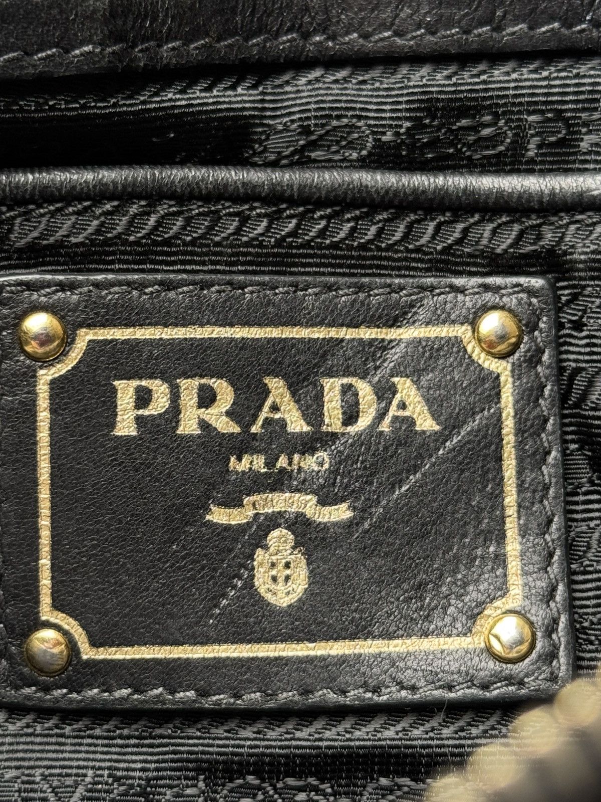 Prada Prada Black Nappa Gaufre Satchel Size ONE SIZE - 12 Thumbnail