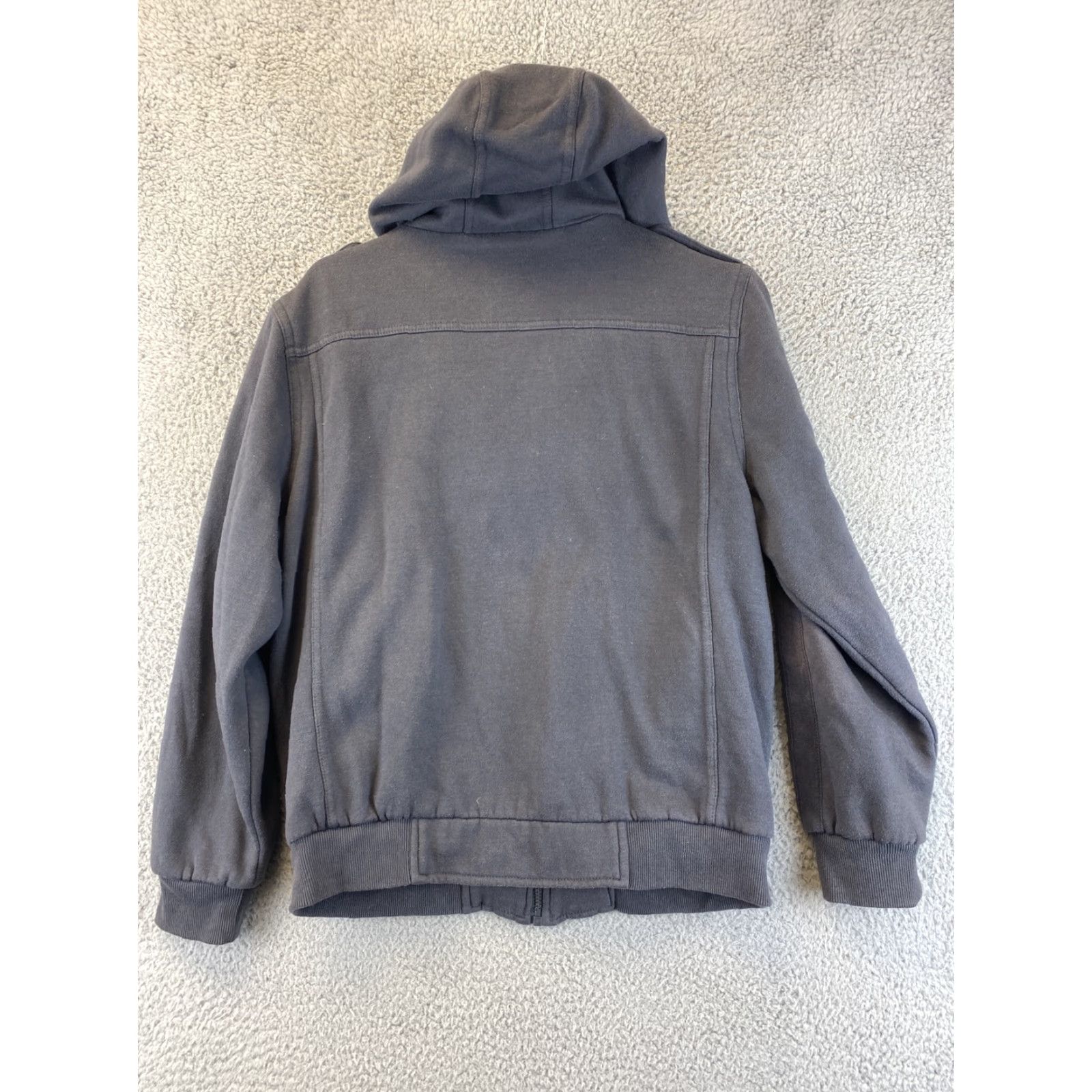 Vintage Hawke And Company Jacket Men Gray Heavy Fleece Zip XL 61-3 18/20 Years Pockets Size US XL / EU 56 / 4 - 7 Thumbnail