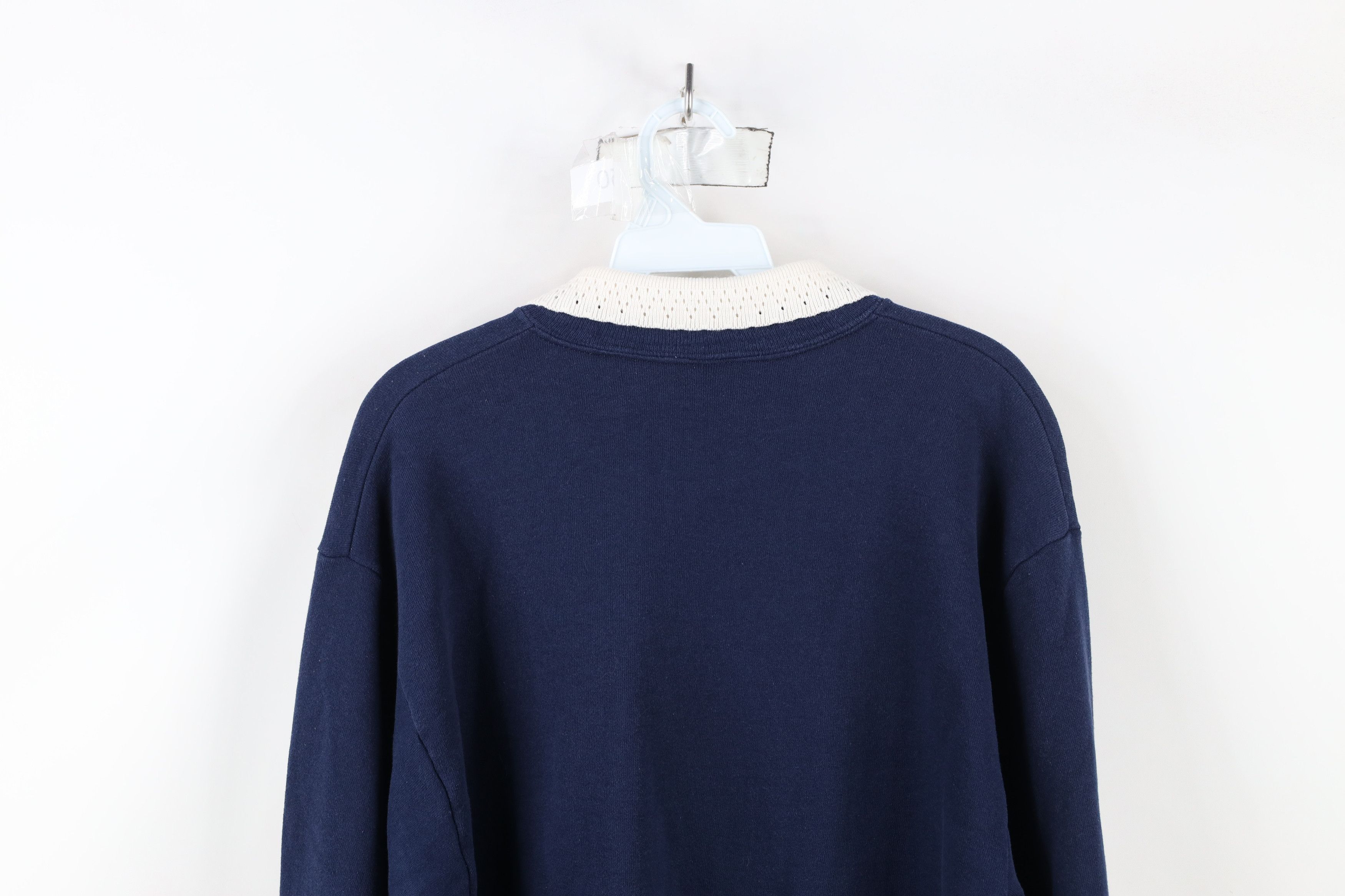 Vintage Vintage 90s Streetwear Snowflake Collared Sweatshirt USA Size M / US 6-8 / IT 42-44 - 11 Thumbnail