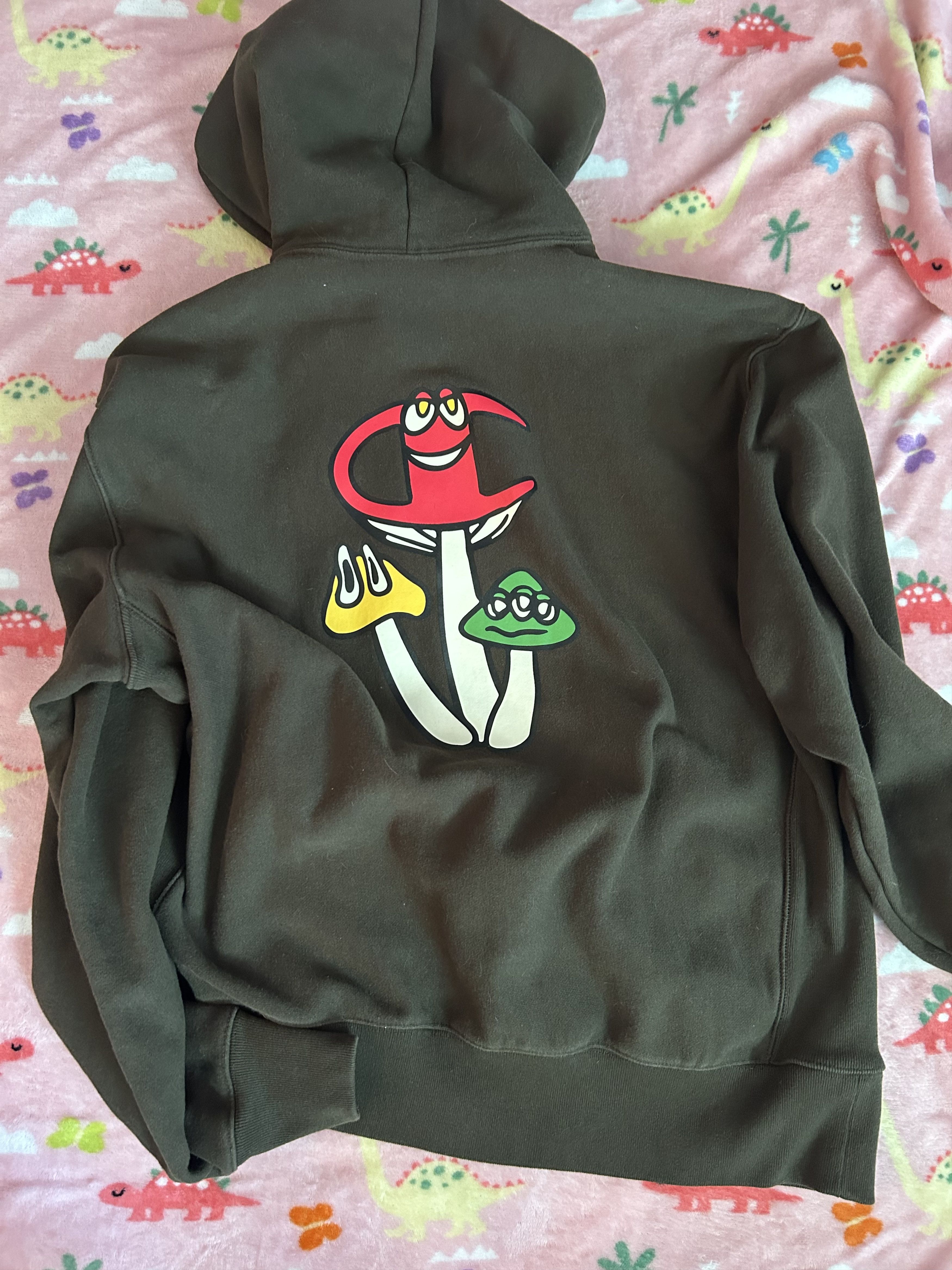Champion DEADSTOCK OD Green w/Mushroom Print Size US XL / EU 56 / 4 - 4 Thumbnail