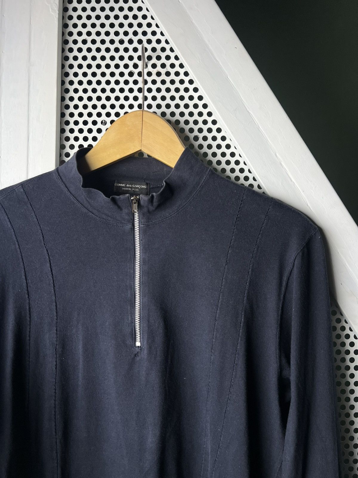 Comme des Garcons Vintage 90s Comme Des Garcons Homme Plus Half Zip Longsleeve Size US M / EU 48-50 / 2 - 4 Thumbnail