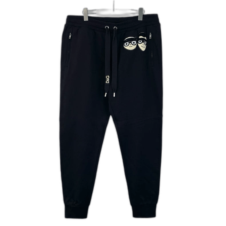 Dolce & Gabbana Dolce Gabbana Black Sequin Jogger Pants Size US 44 / EU 60 - 1 Thumbnail