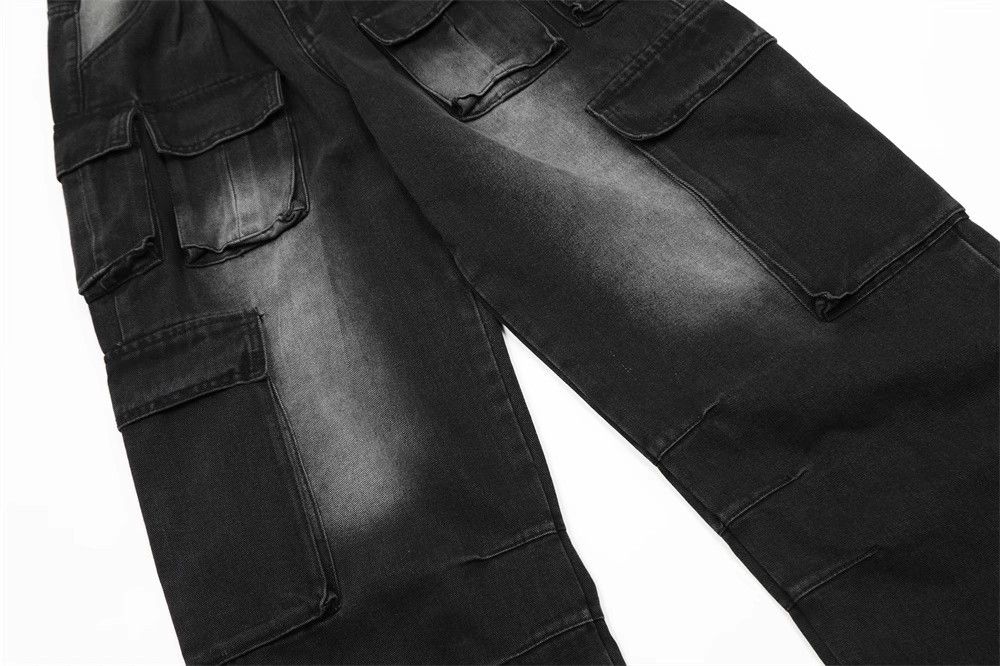 Japanese Brand × Jean American retro functional multi-pocket cargo straight jeans Size US 32 / EU 48 - 5 Thumbnail