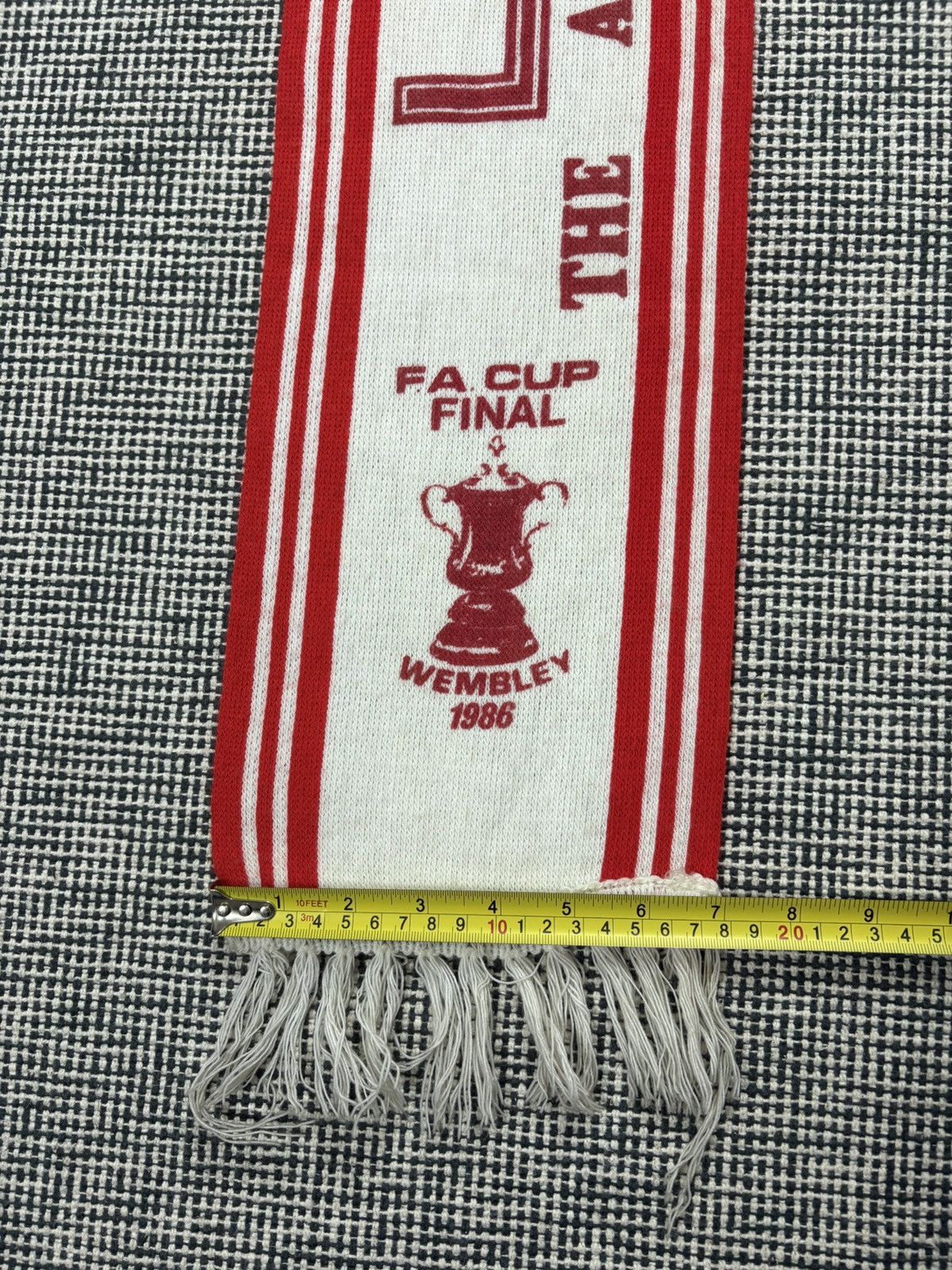 Other 1986 vintage Liverpool FC Fa cup final wembley soccer scarf Size ONE SIZE - 5 Thumbnail