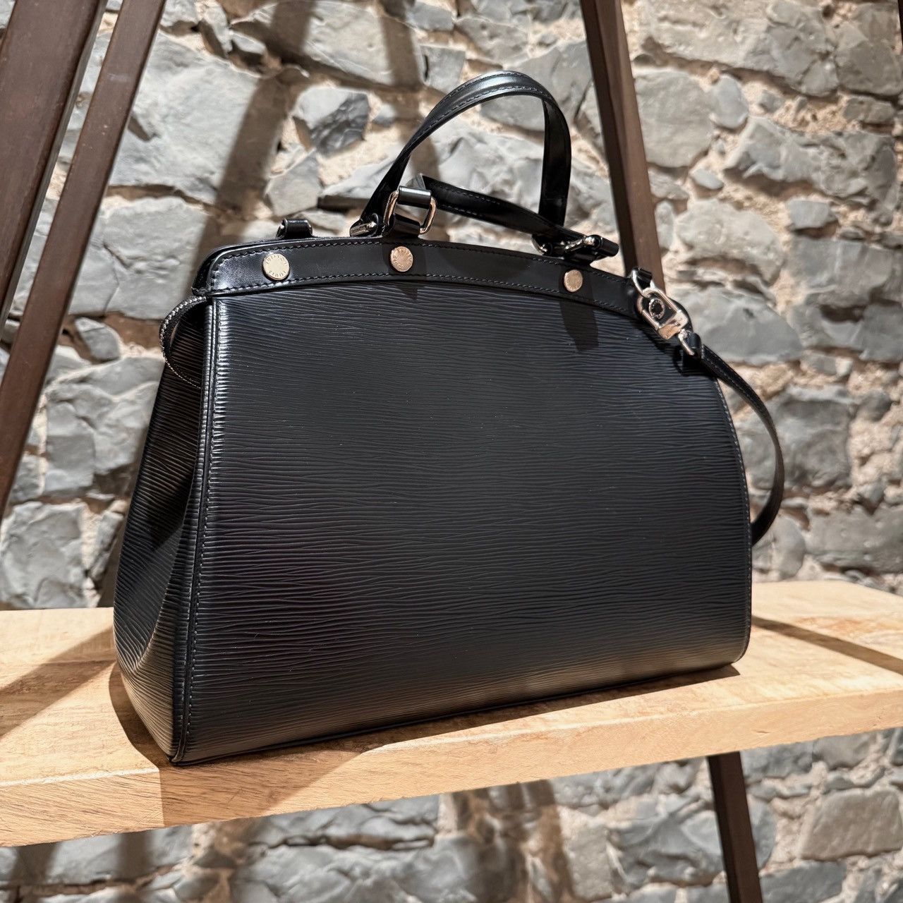 Louis Vuitton Louis Vuitton Black Epi Leather Brea MM Two Way Bag Size ONE SIZE - 10 Thumbnail