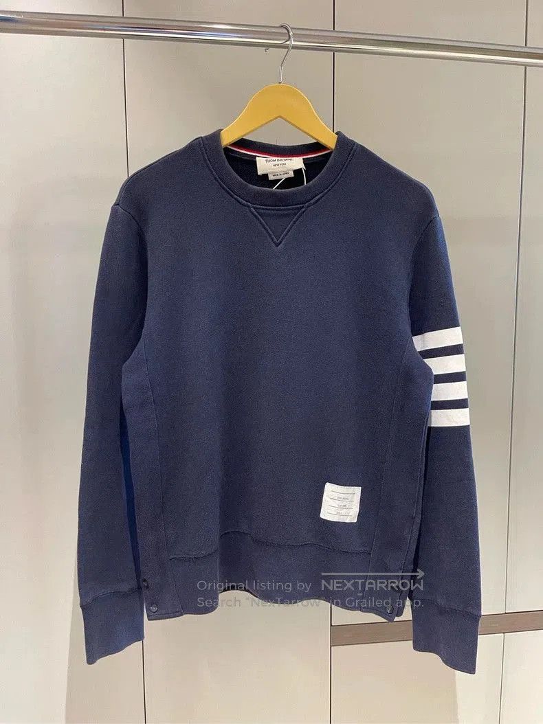 Thom Browne Thom Browne Classic Stripe Crewneck Sweatshirt . Size US S / EU 44-46 / 1 - 3 Thumbnail