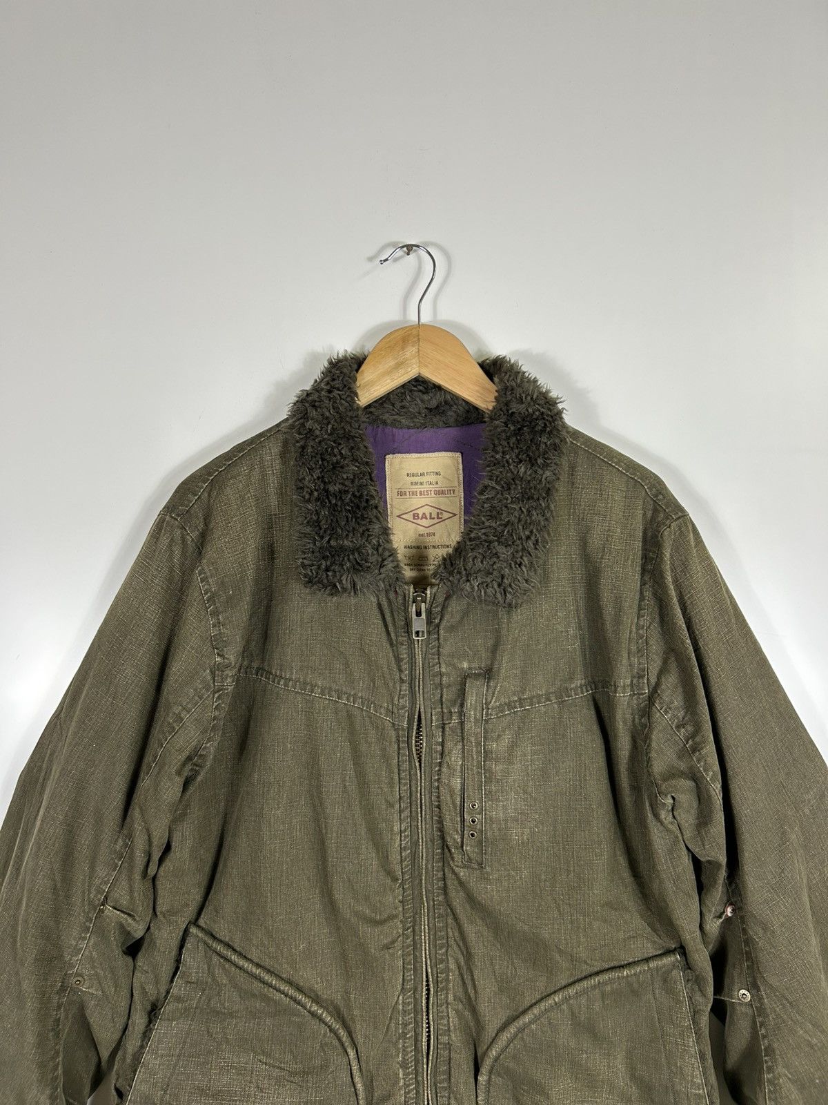 Japanese Brand ⚡️Vintage Ball Zipper Military Style Jacket Size US XL / EU 56 / 4 - 4 Thumbnail