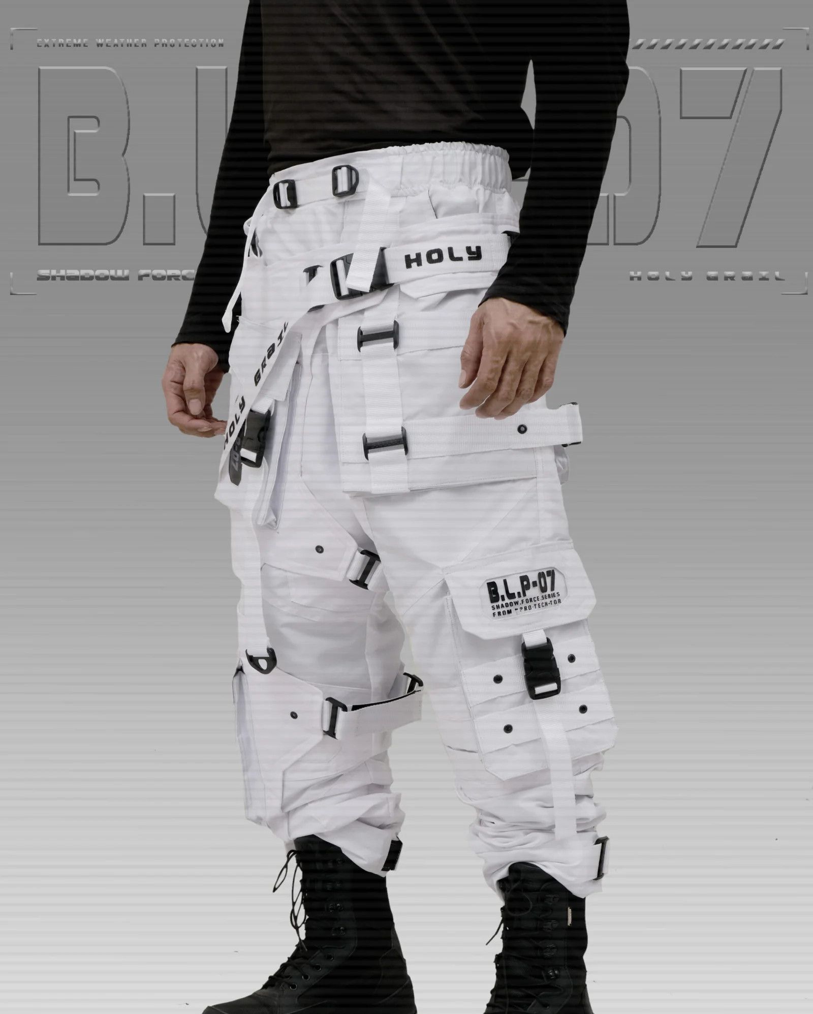 Hi Tec H-G PRO-TECH-TOR "SHADOW FORCE" TECHWEAR CYBERPUNK HOLYGRAIL Size US 34 / EU 50 - 1 Thumbnail