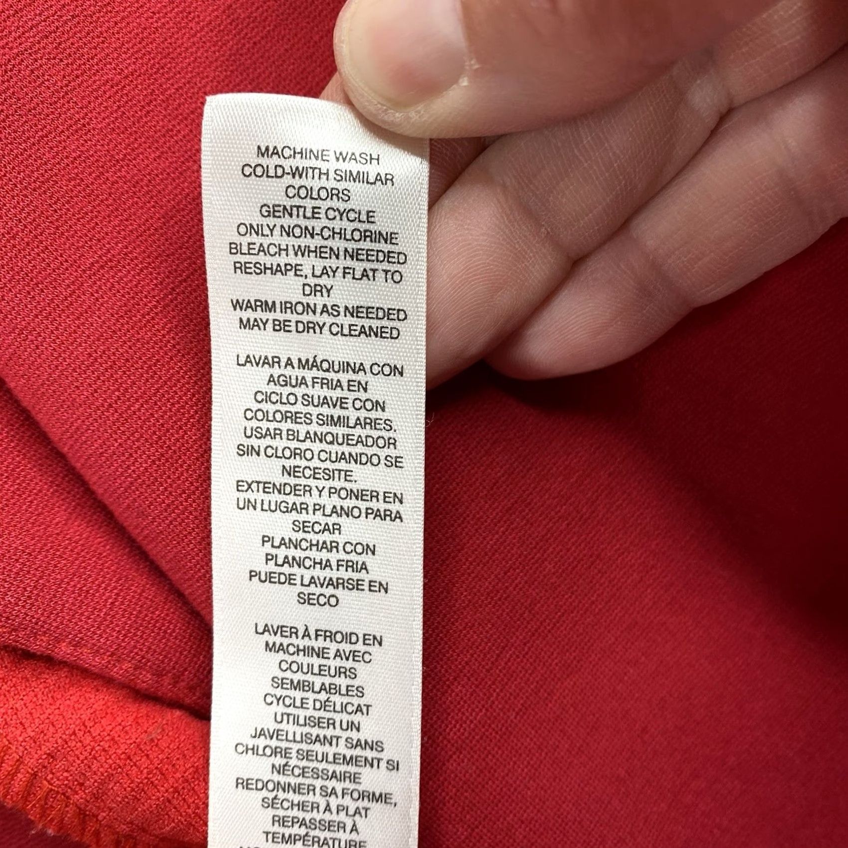 Vintage Chico's Red Zippers Detail Moto Jacket Blazer Office Career Open Front Shirt Womens Size L Size L / US 10 / IT 46 - 7 Thumbnail