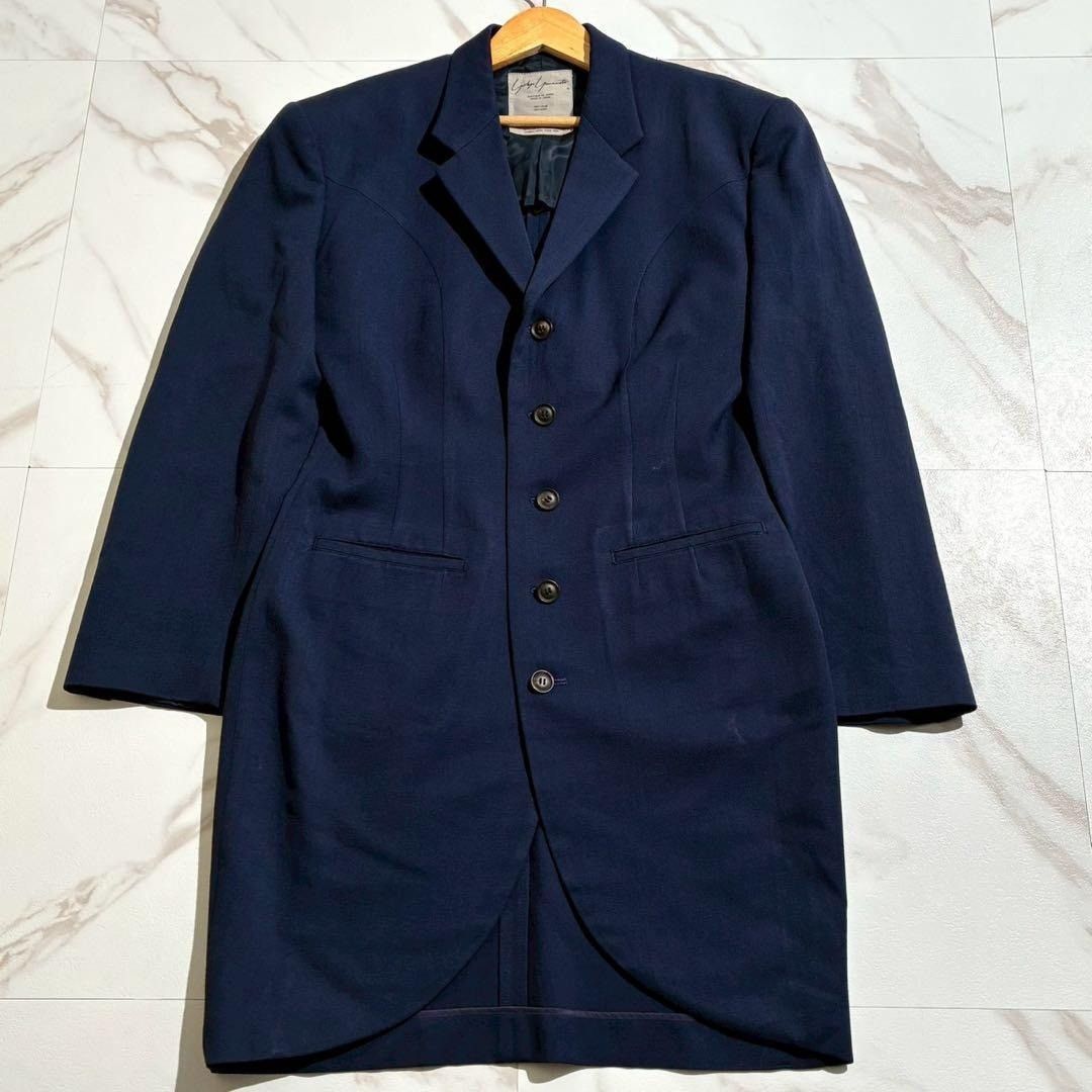 Yohji Yamamoto Yohji Yamamoto 80s Tailored Jacket Navy Size M Size US M / EU 48-50 / 2 - 1 Thumbnail