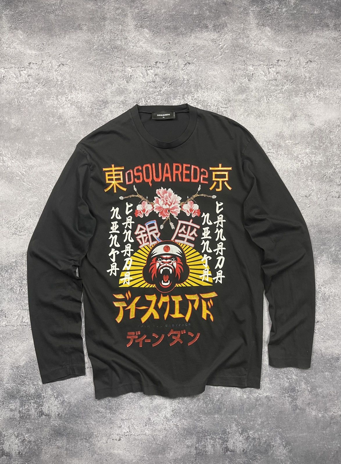 Dsquared2 Dsquared2 Long Sleeve T-Shirt Logo Print Rare Y2K Japanese Size US XL / EU 56 / 4 - 1 Thumbnail