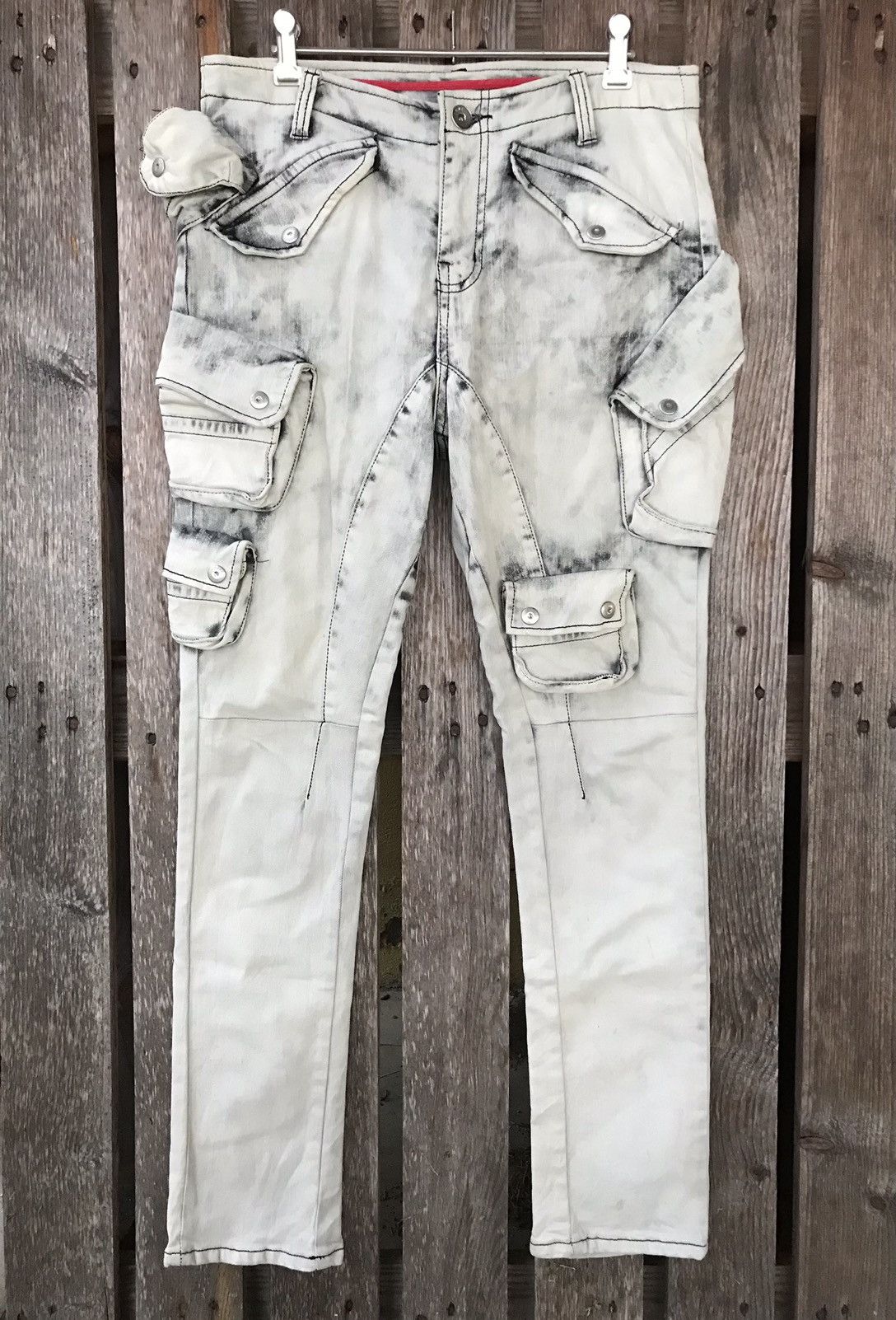 Designer ILDF Gas Mask 3D Multipocket Punk Bondage Tactical Pant Size US 32 / EU 48 - 1 Thumbnail