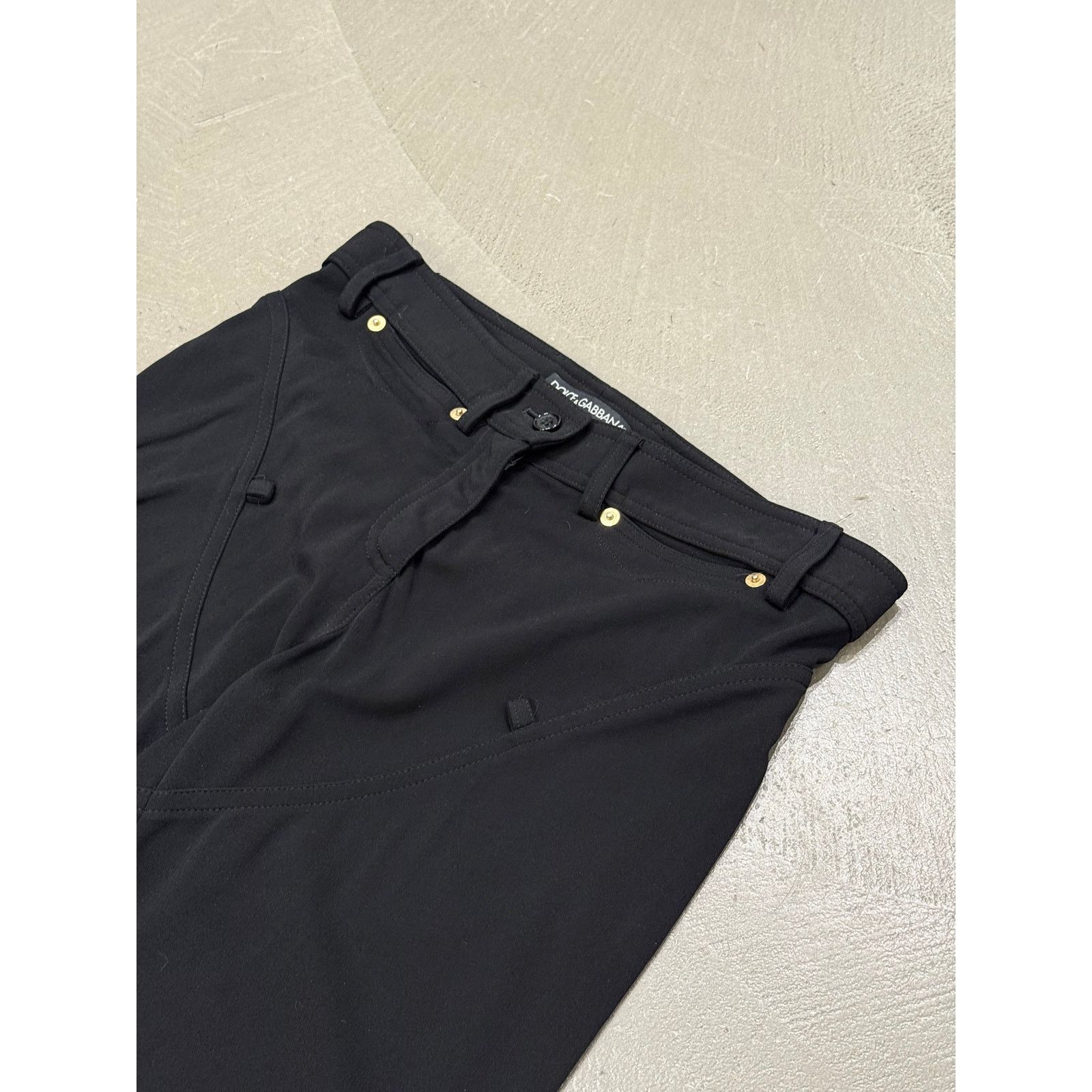 Dolce & Gabbana 2001 Dolce & Gabbana extra long iconic buckle cowboy pants Size 26" / US 2 / IT 38 - 4 Thumbnail