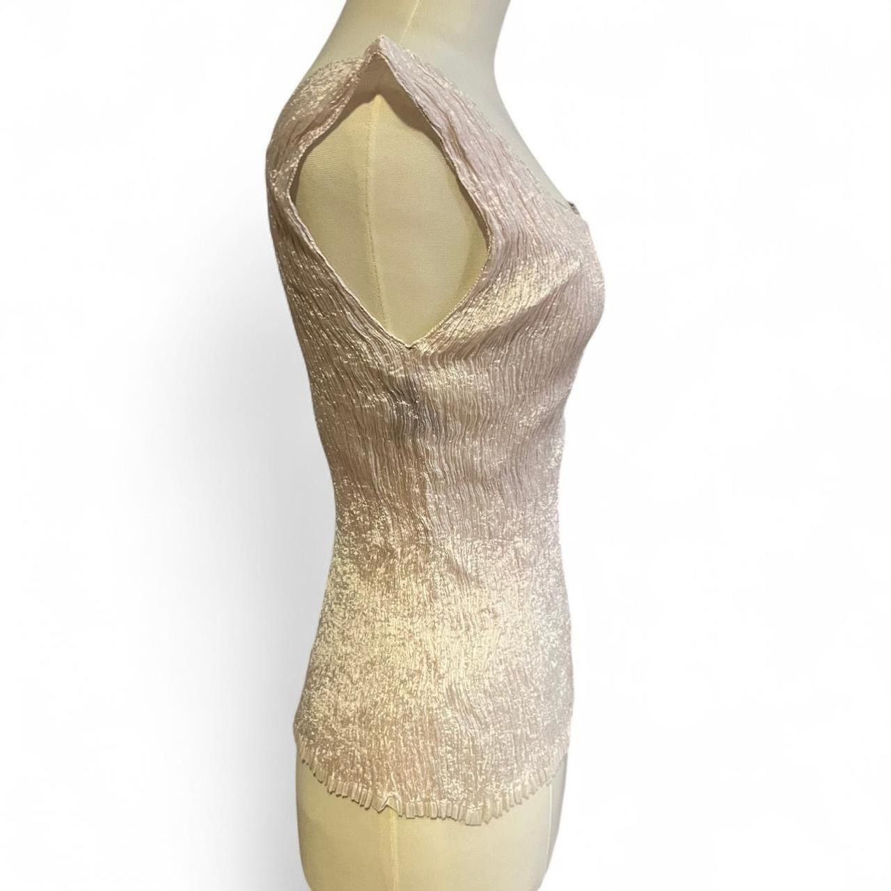 Other Vintage Y2K Pearl baby pink pleated tank top🦪 Size M / US 6-8 / IT 42-44 - 3 Thumbnail
