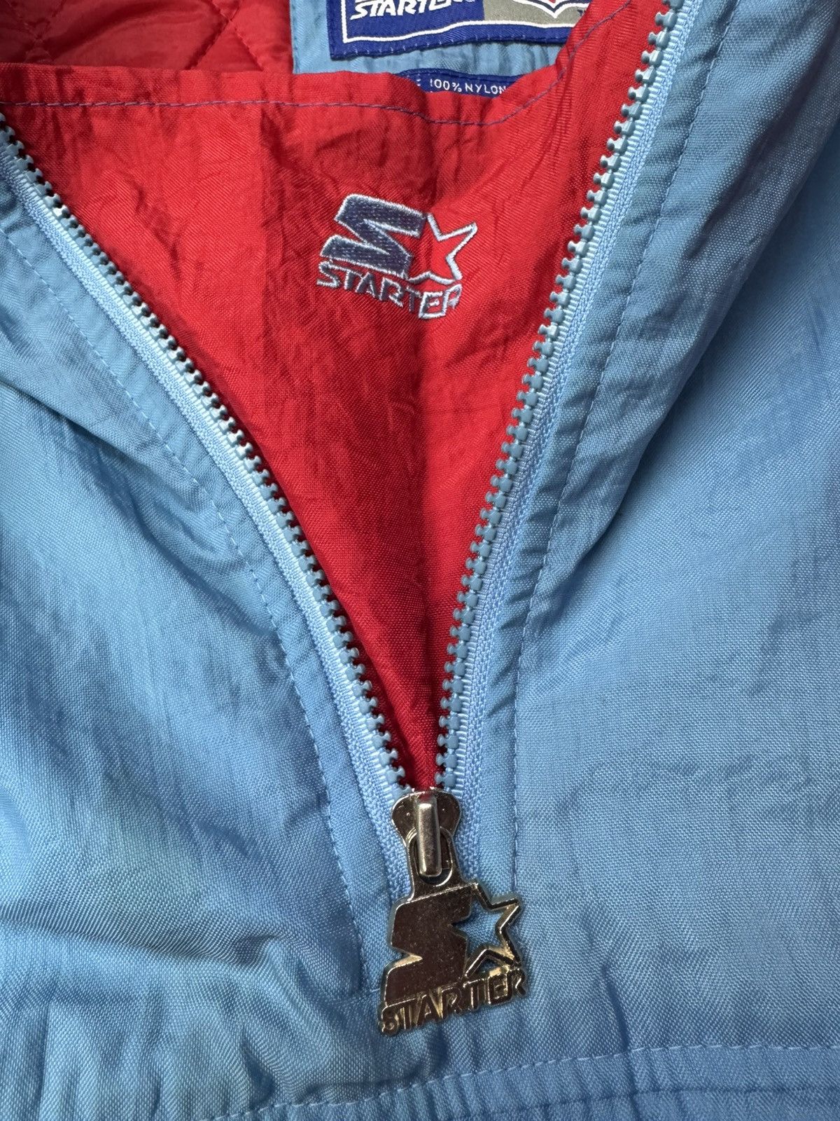 Starter Vintage Houston Oilers Starter Jacket *TRUE STARTER BRAND!* Size US XL / EU 56 / 4 - 5 Thumbnail