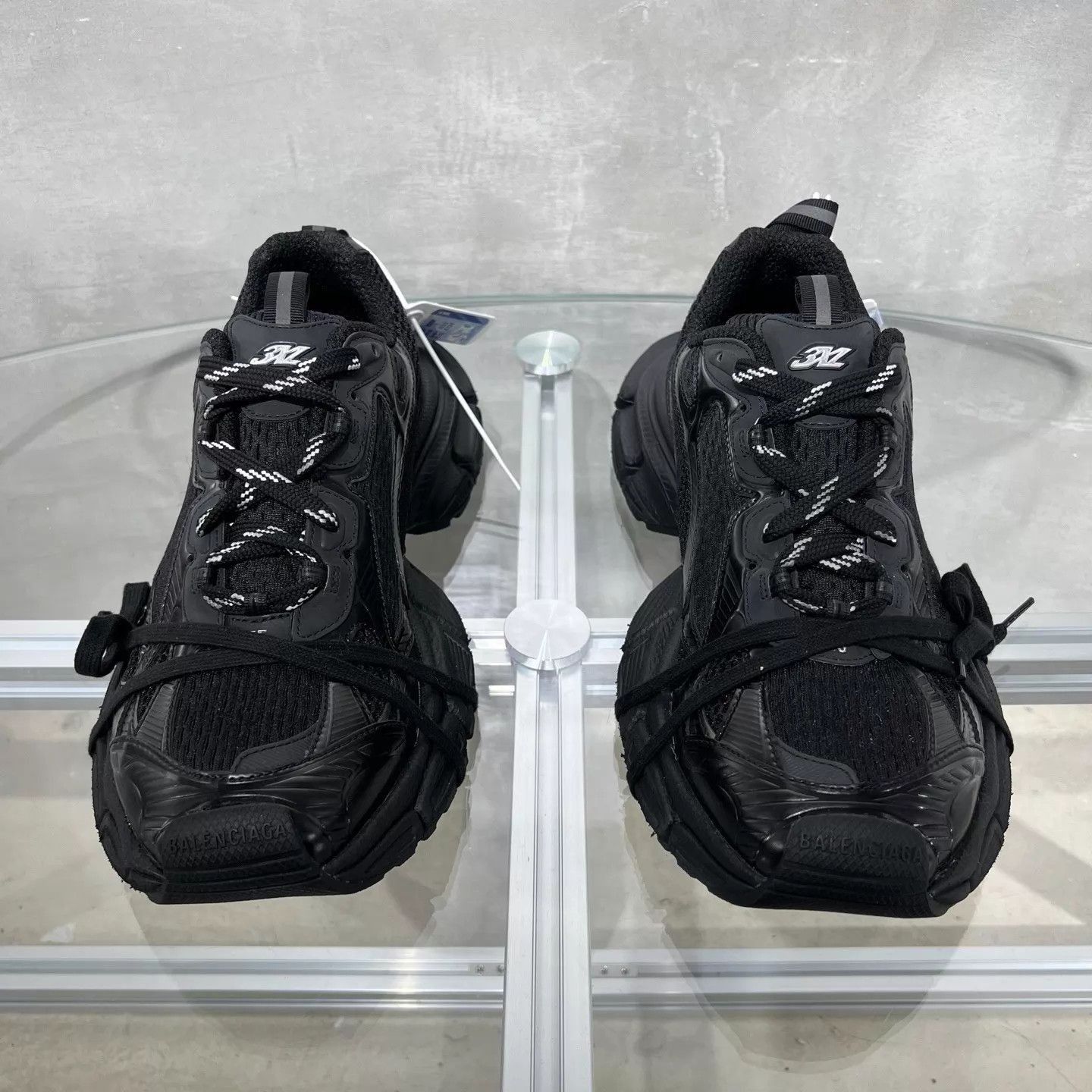 Balenciaga Black High-Top Sneakers Size 12 Size US 12 / EU 45 - 1 Thumbnail