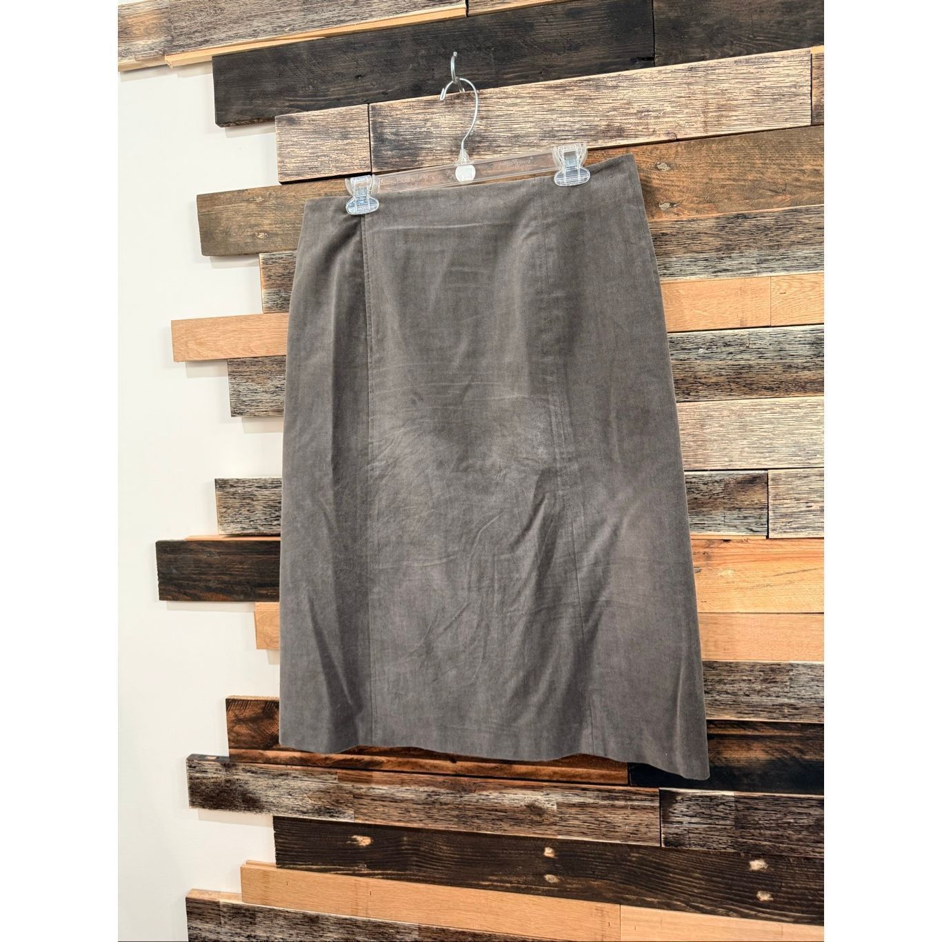 Max Mara Max Mara women cotton grey midi skirt size 12 Size 34" / US 12 / IT 48 - 2 Thumbnail