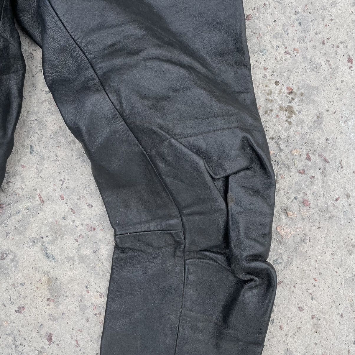 Other Vintage Moto Leather Pants 31-32 Size Y2K 90s USA style Size US 31 - 5 Thumbnail