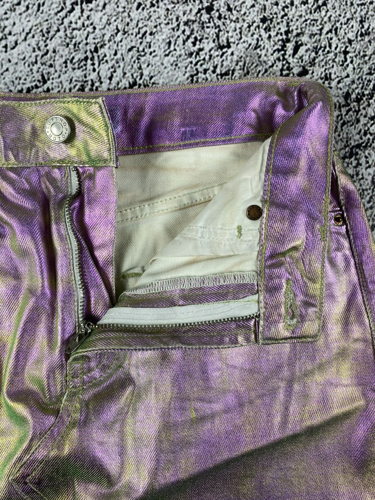Vintage Vintage Y2K gradient denim mini skirt 00s juicy style Size 26" / US 2 / IT 38 - 2 Thumbnail