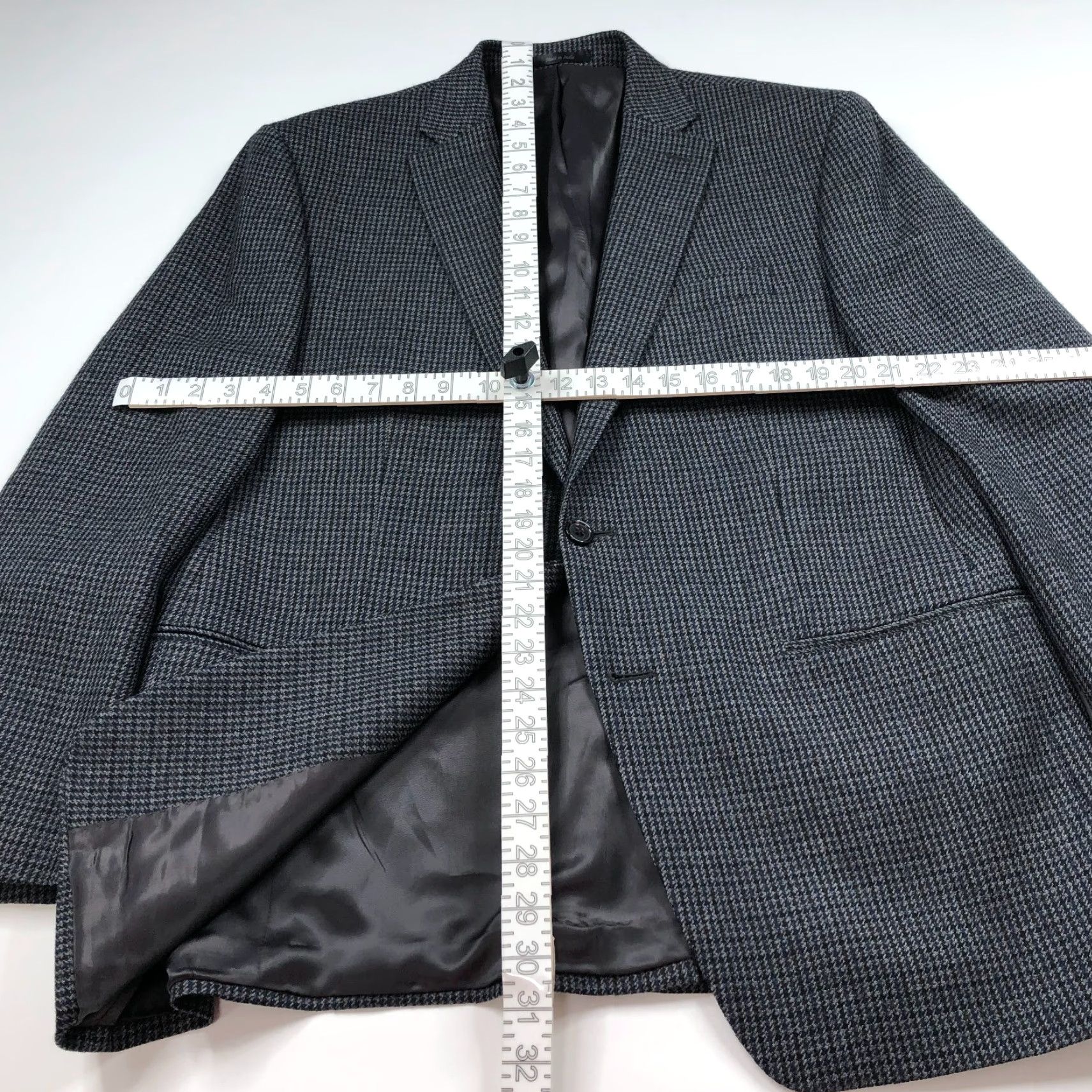 Ralph Lauren Lauren Ralph Lauren Green Label Sport Coat Jacket Gray Houndstooth 43R Wool Notch Single-Breasted Mens Regular Jacket Front Two-Button Vintage No Size US XS / EU 42 / 0 - 7 Thumbnail