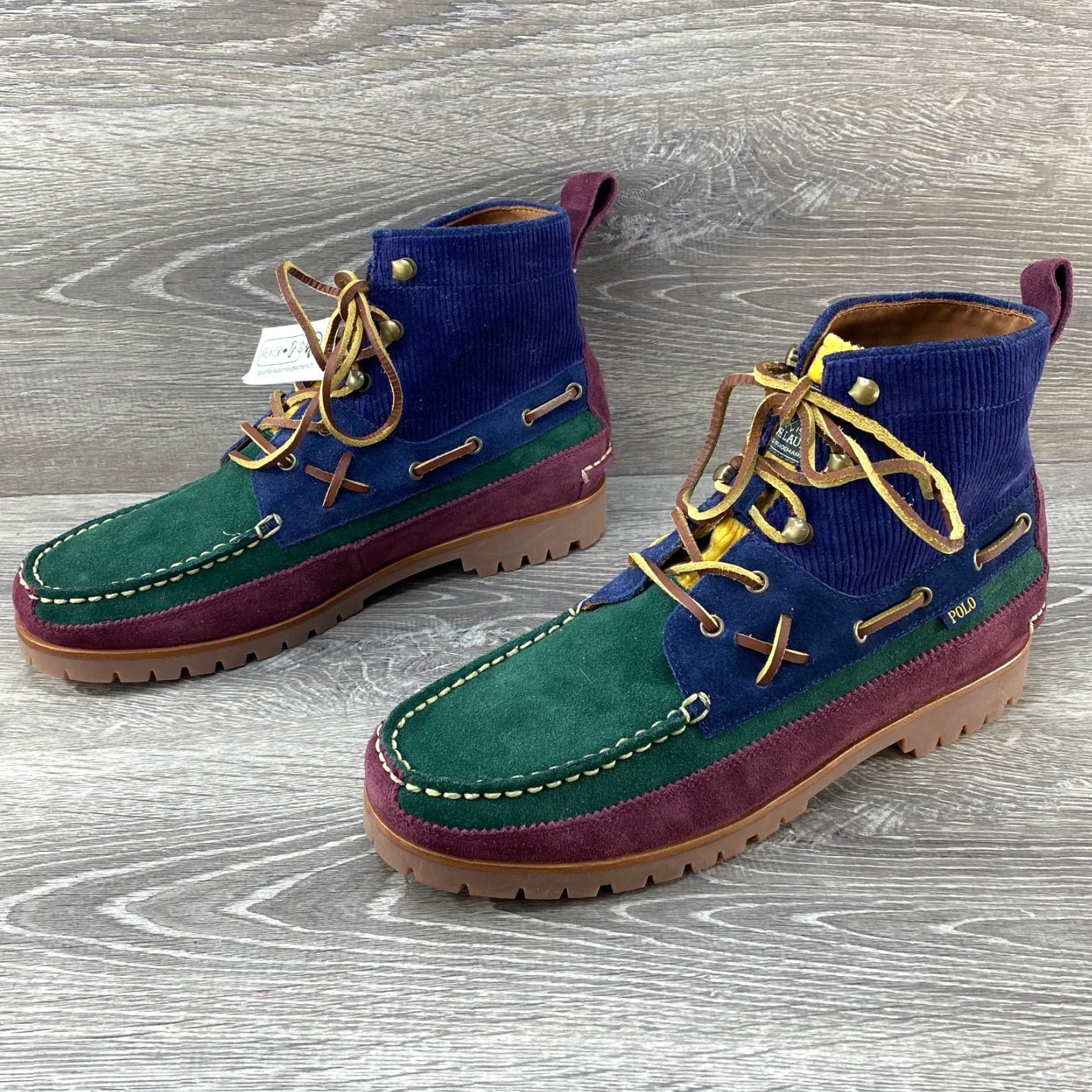 Polo Ralph Lauren Polo Ralph Lauren Country Ranger MID Color Block Suede Corduroy Boots Men's 9.5 Size US M / EU 48-50 / 2 - 6 Thumbnail