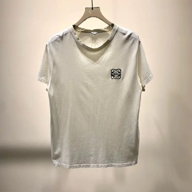 Loewe Loewe White Cotton Men's T-Shirt 0089 Size US L / EU 52-54 / 3 - 1 Thumbnail