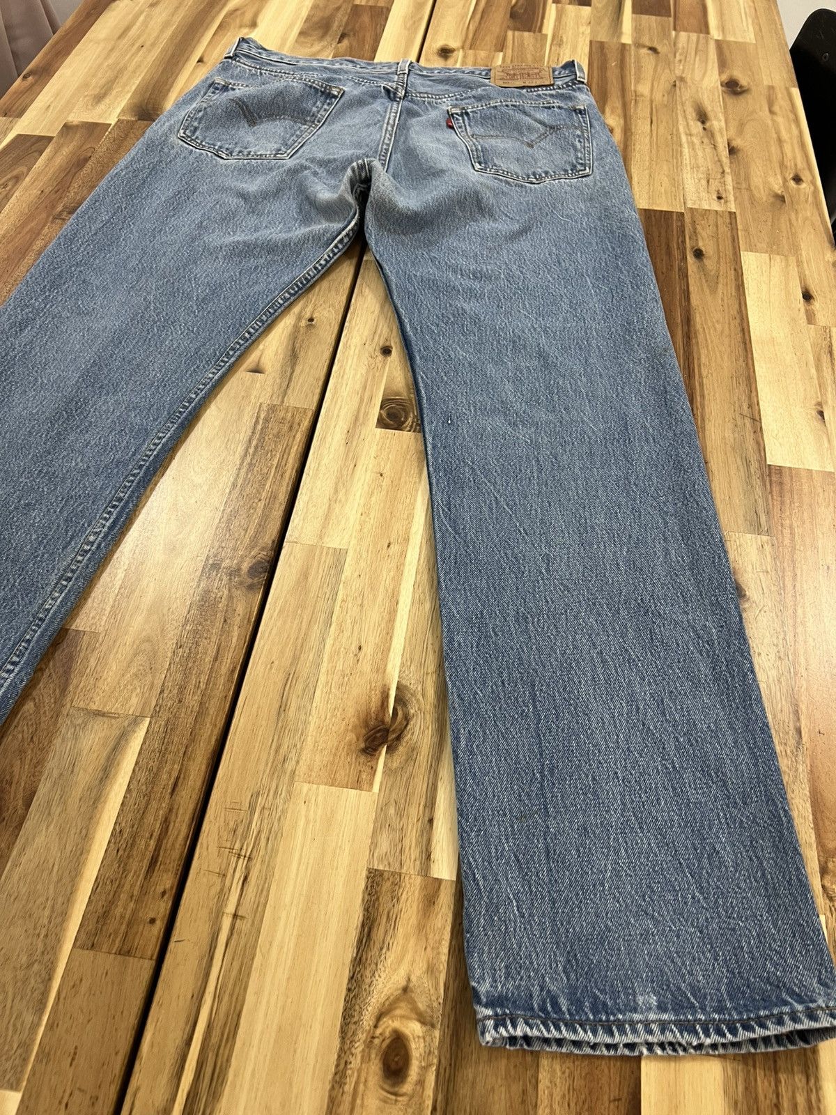 Levi's Vintage 90’s Levis 501XX Small e Non Selvedge Denim Jeans Size US 37 - 15 Thumbnail