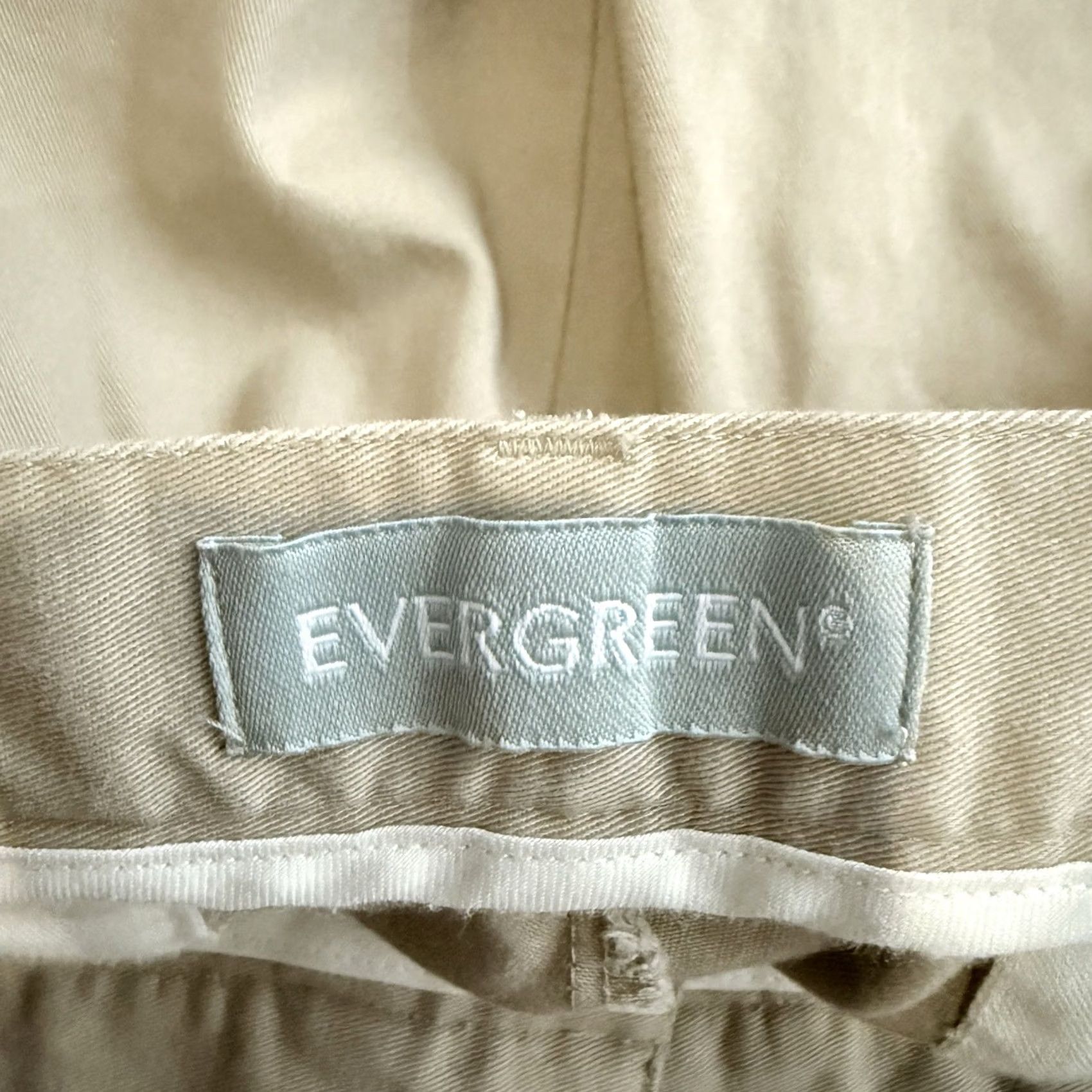 Evergreen Evergreen Beige 100% Cotton Casual Pants Mens Size 34x32 Chino Size US 34 / EU 50 - 4 Thumbnail