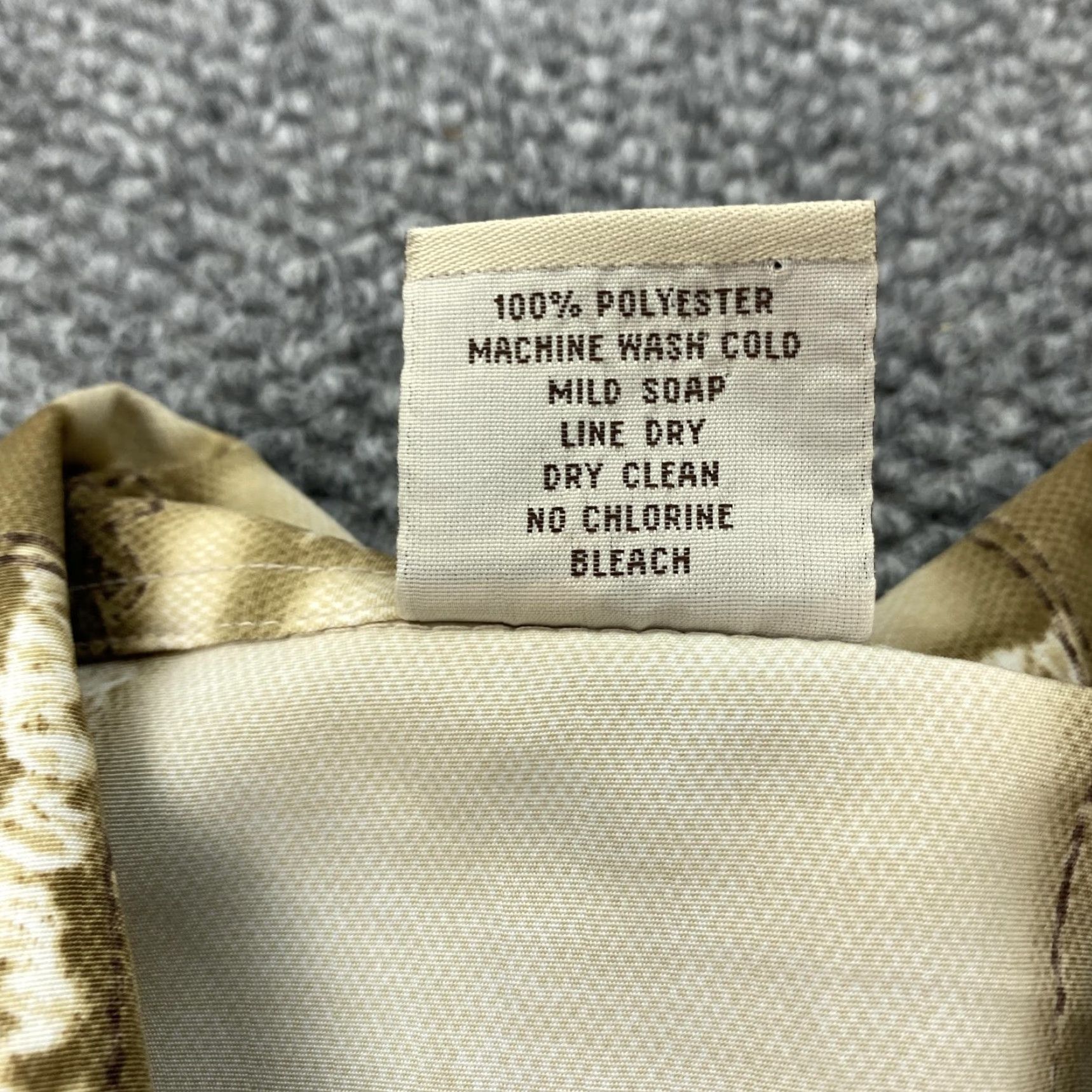 Southpole Southpole Shirt Mens Large Beige Brown Plaid Grunge Streetwear Y2K Skate Beach Buttons Embroidered Pockets Collared Short Sleeve Polyester Size US L / EU 52-54 / 3 - 6 Thumbnail