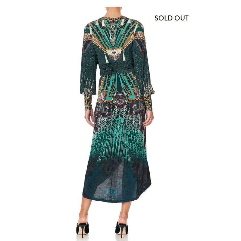 CAMILLA Camilla belted jersey Fitzgeralds flapper Asymmetric dress.M Size M / US 6-8 / IT 42-44 - 3 Thumbnail