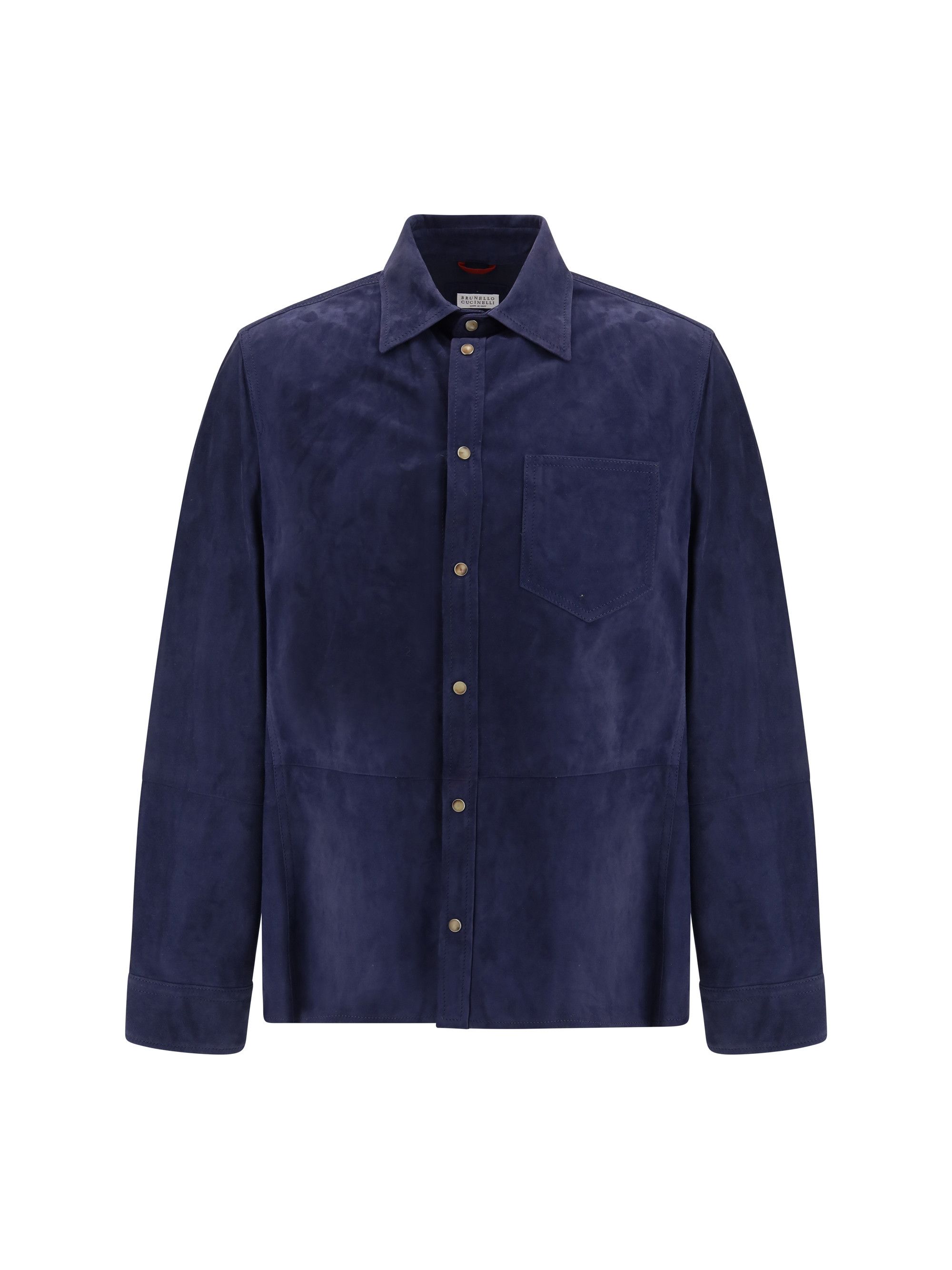 Brunello Cucinelli Suede Shirt Size US L / EU 52-54 / 3 - 1 Thumbnail