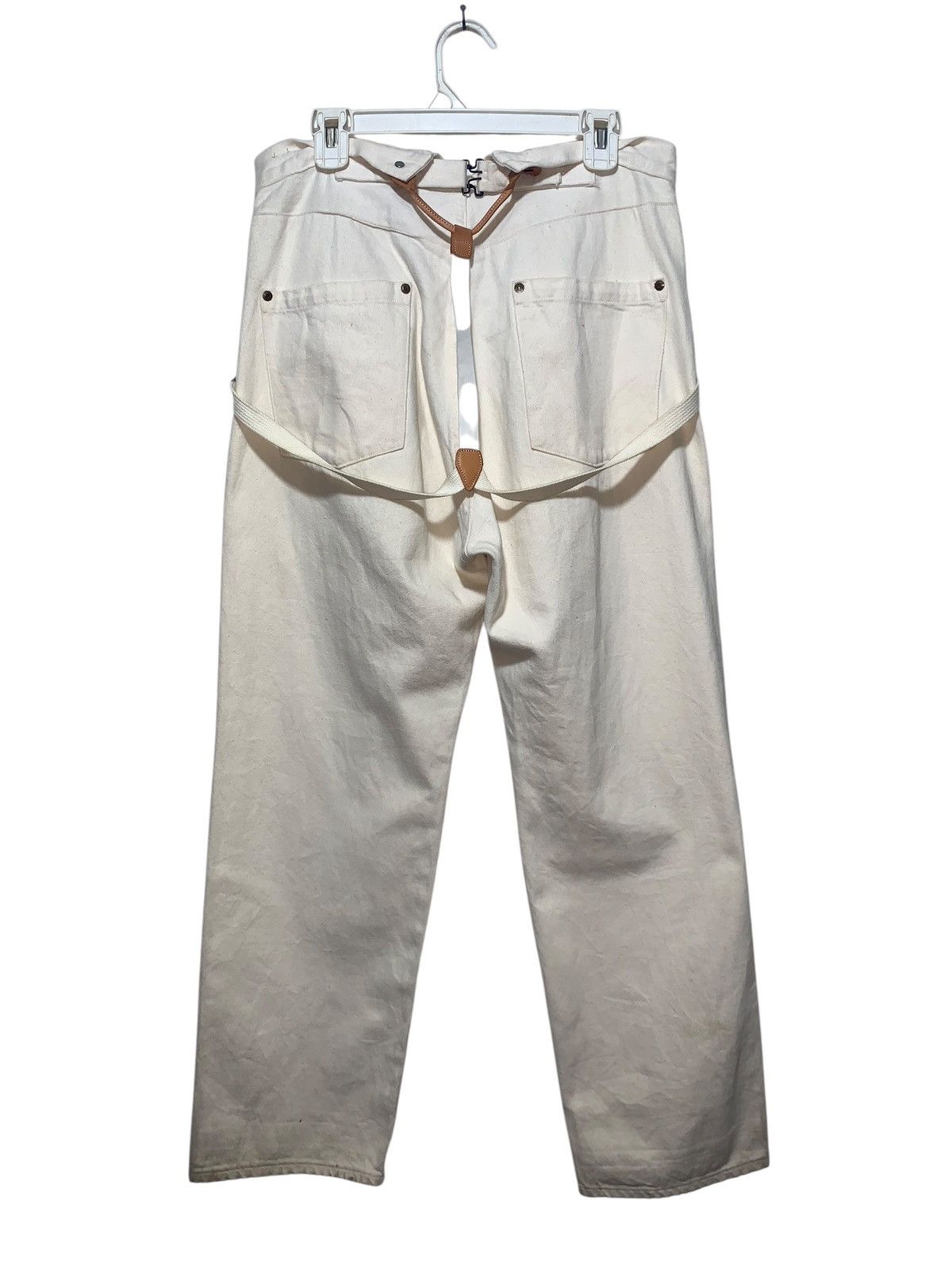 Japanese Brand Vtg RNA INC japan suspenders baggy jeans white Size US 32 / EU 48 - 7 Thumbnail