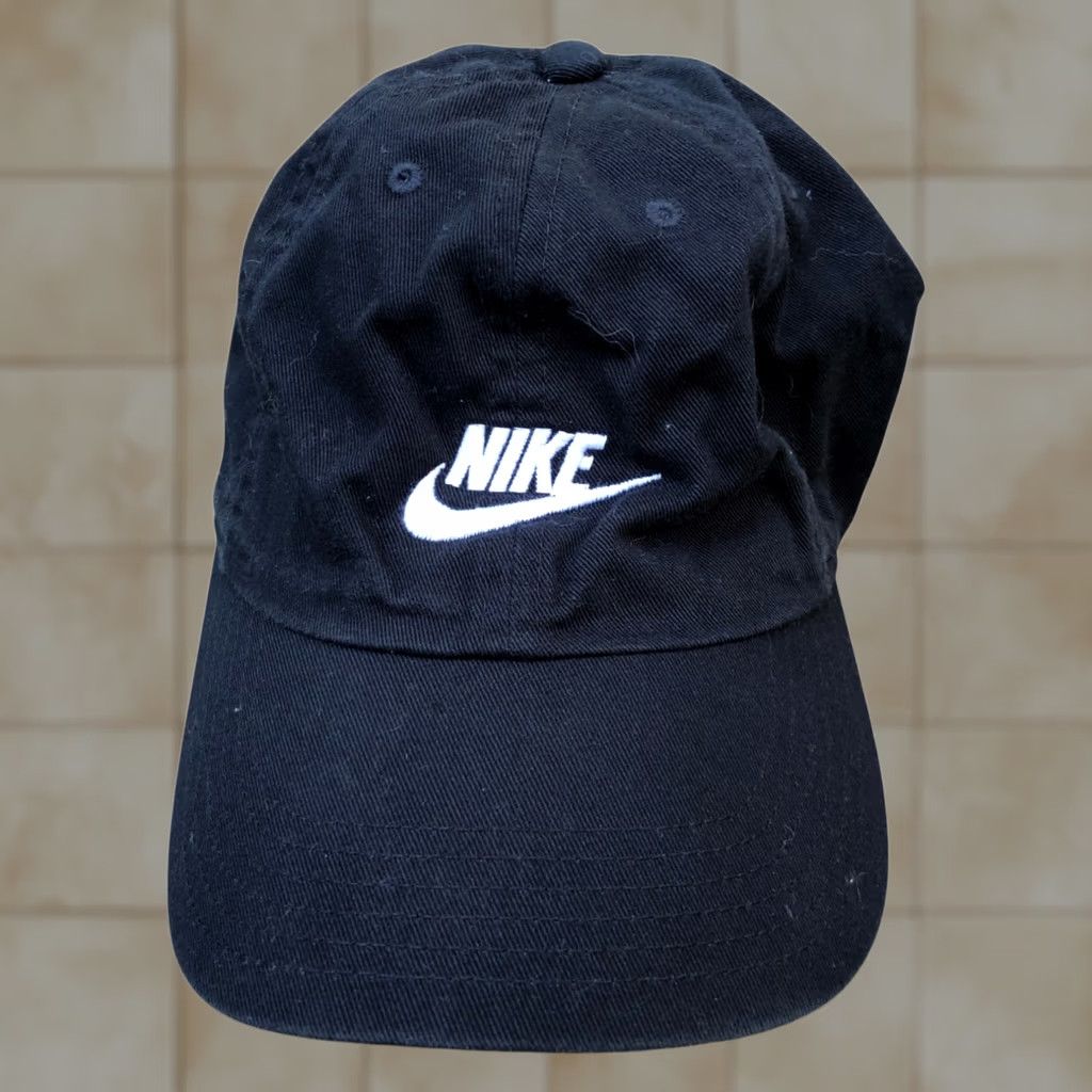 Nike NIKE SPORTSWEAR Baseball Dad Hat Unisex Adult Black Adjustable Cap 100% Cotton Size ONE SIZE - 1 Thumbnail