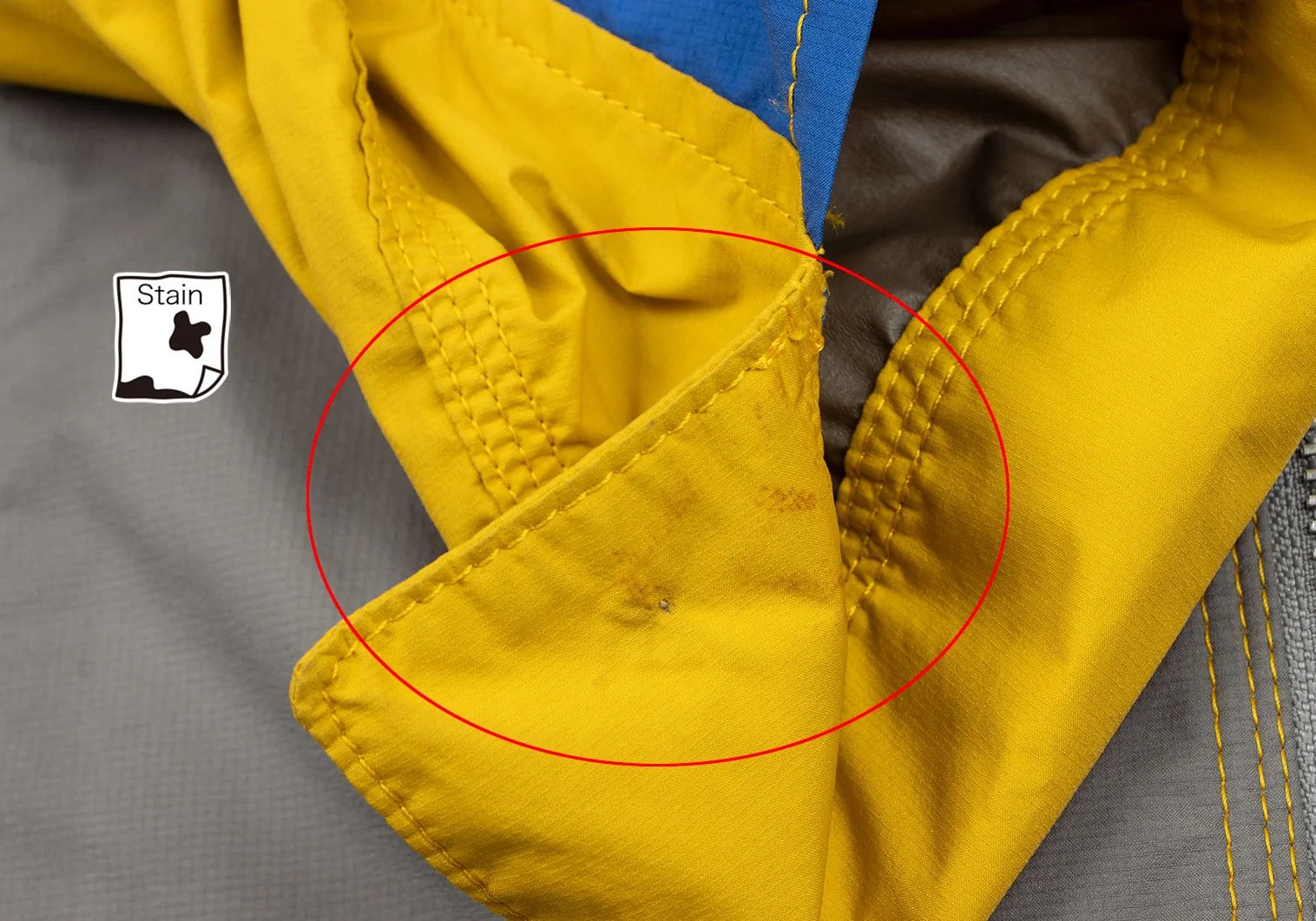 Junya Watanabe Windstopper Nylon Mountain Parka in Yellow, Blue, Grey Size US XS / EU 42 / 0 - 8 Thumbnail